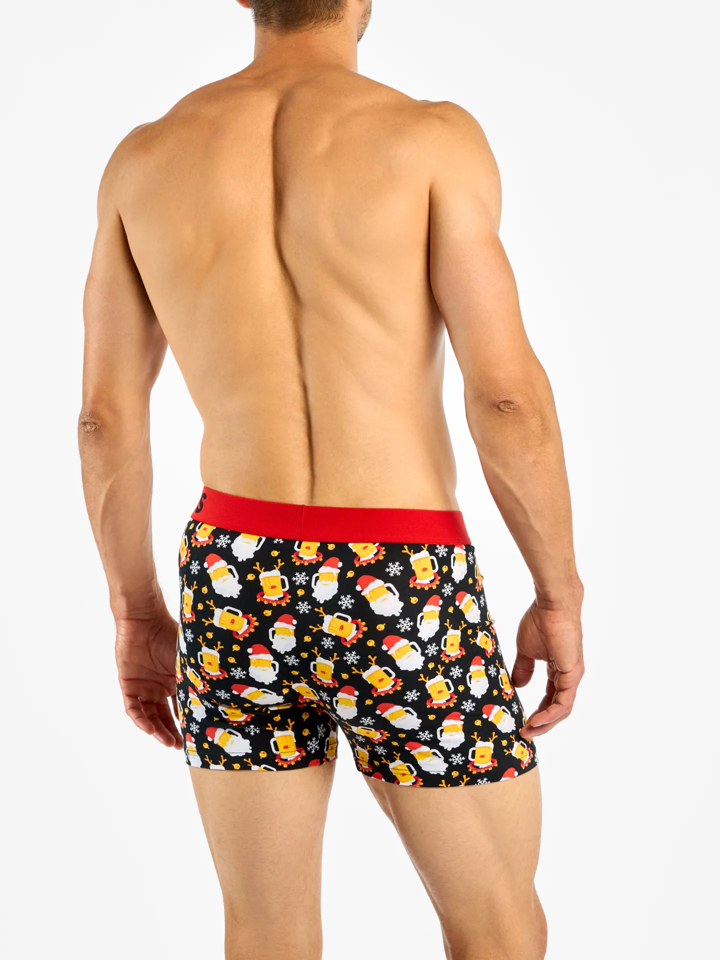 Lustige Boxershorts für Männer Bier-Weihnachtsmann - Image 4