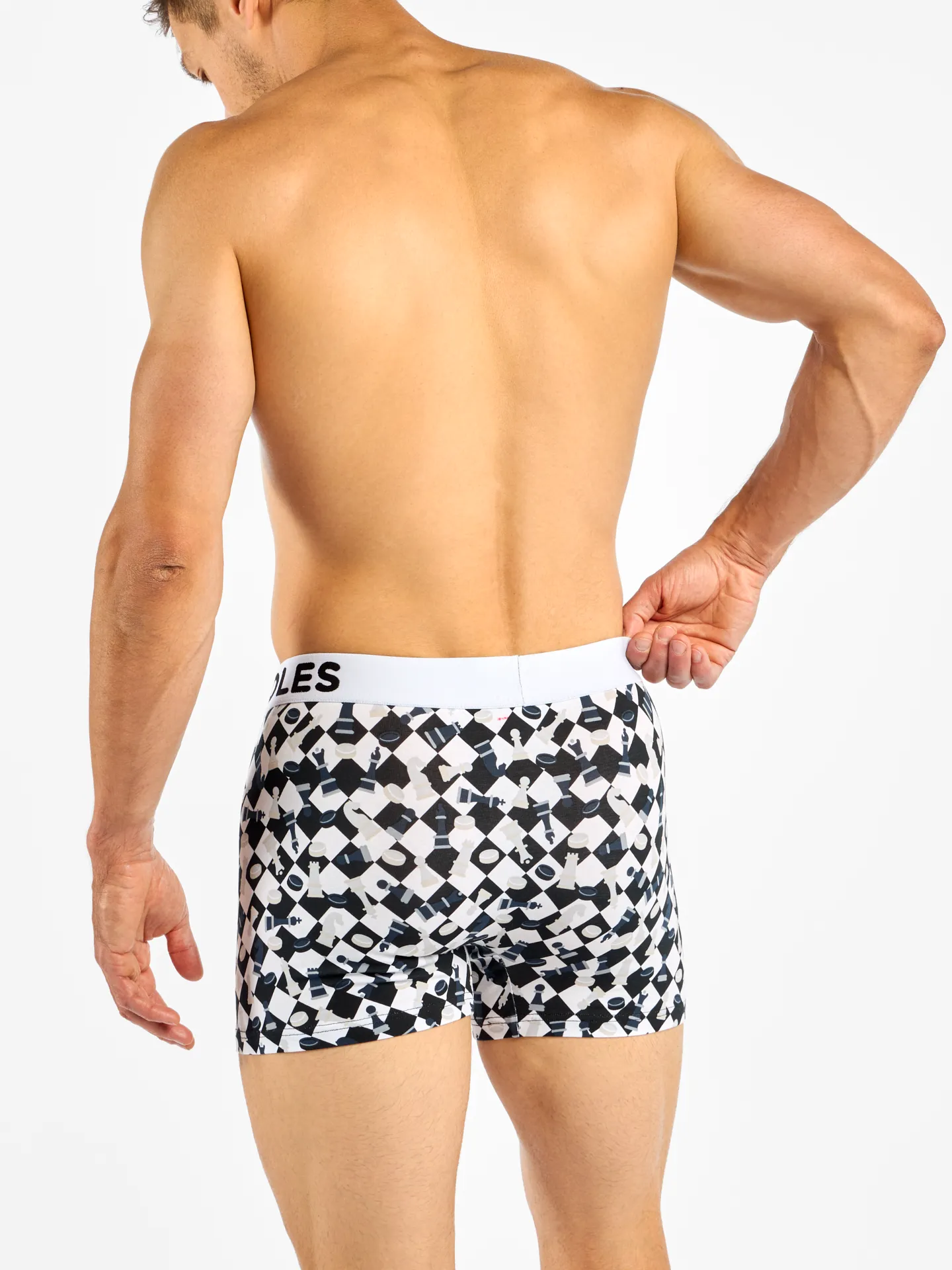 Lustige Boxershorts für Männer Schach und Dame - Image 4