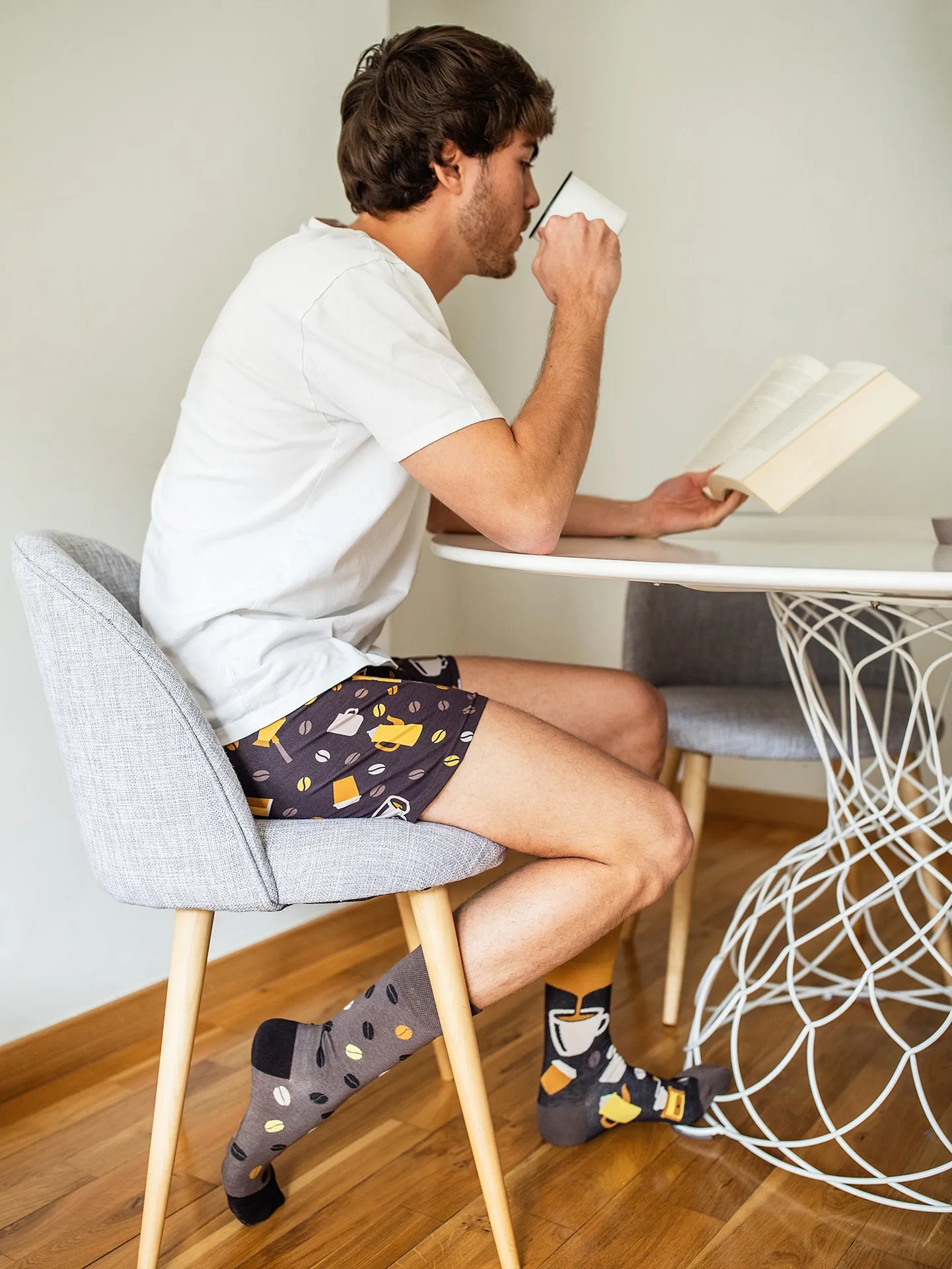 Lustige Boxershorts für Männer Kaffeebohnen - Image 5