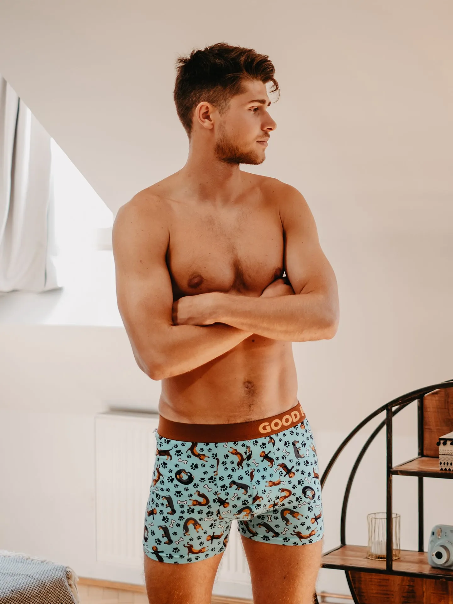 Lustige Boxershorts für Männer Dachshund - Image 6