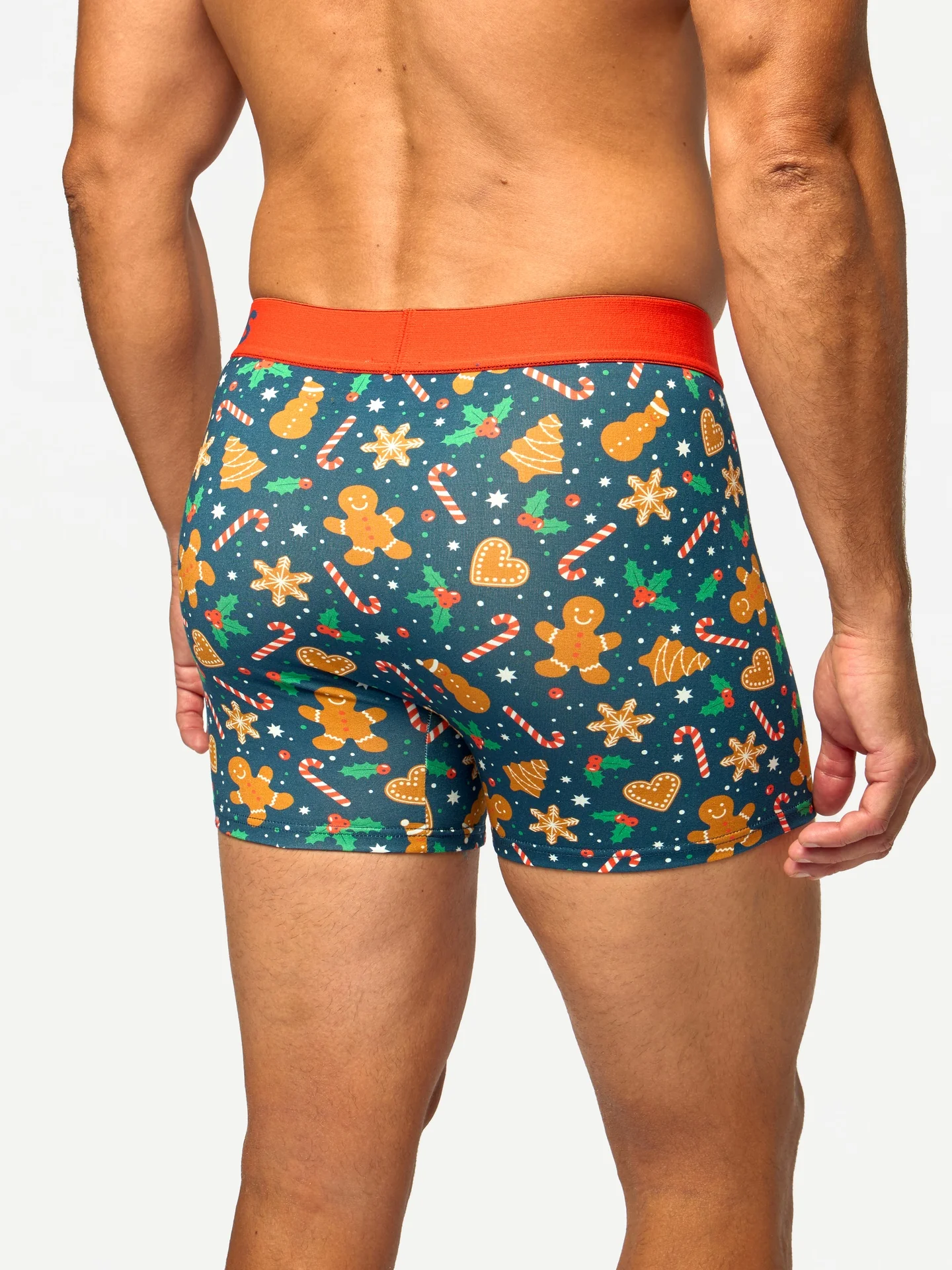 Lustige Boxershorts für Herren Lebkuchen und Süßigkeiten - Image 2