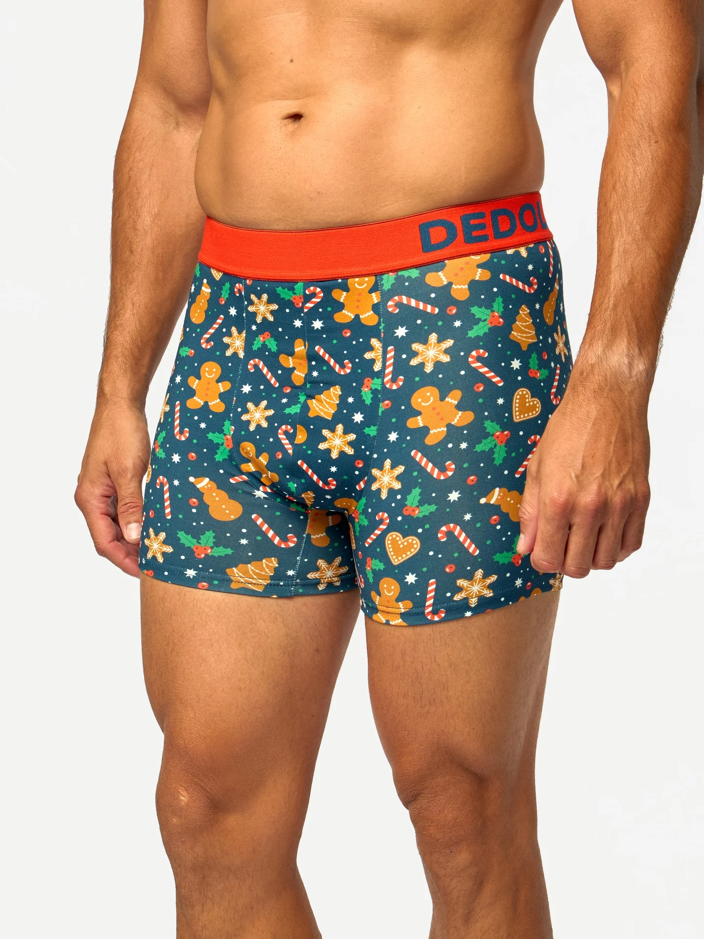 Lustige Boxershorts für Herren Lebkuchen und Süßigkeiten - Image 3