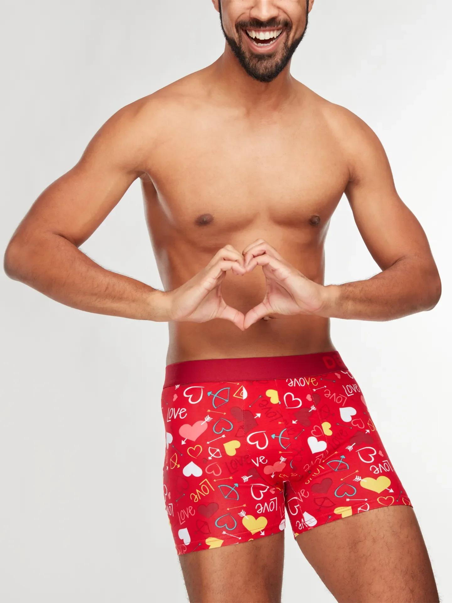 Lustige Boxershorts für Männer Herzen - Image 3