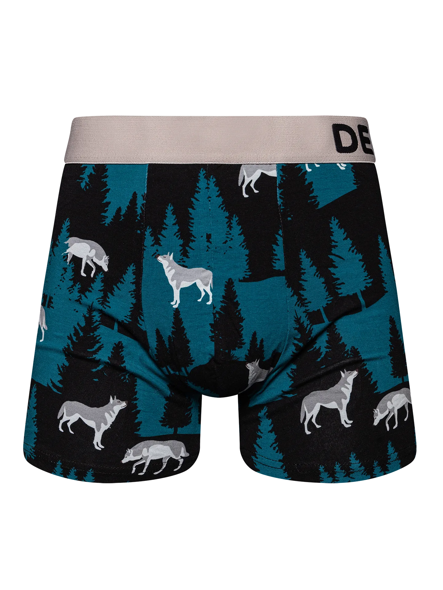 Lustige Boxershorts für Männer Mondwolf