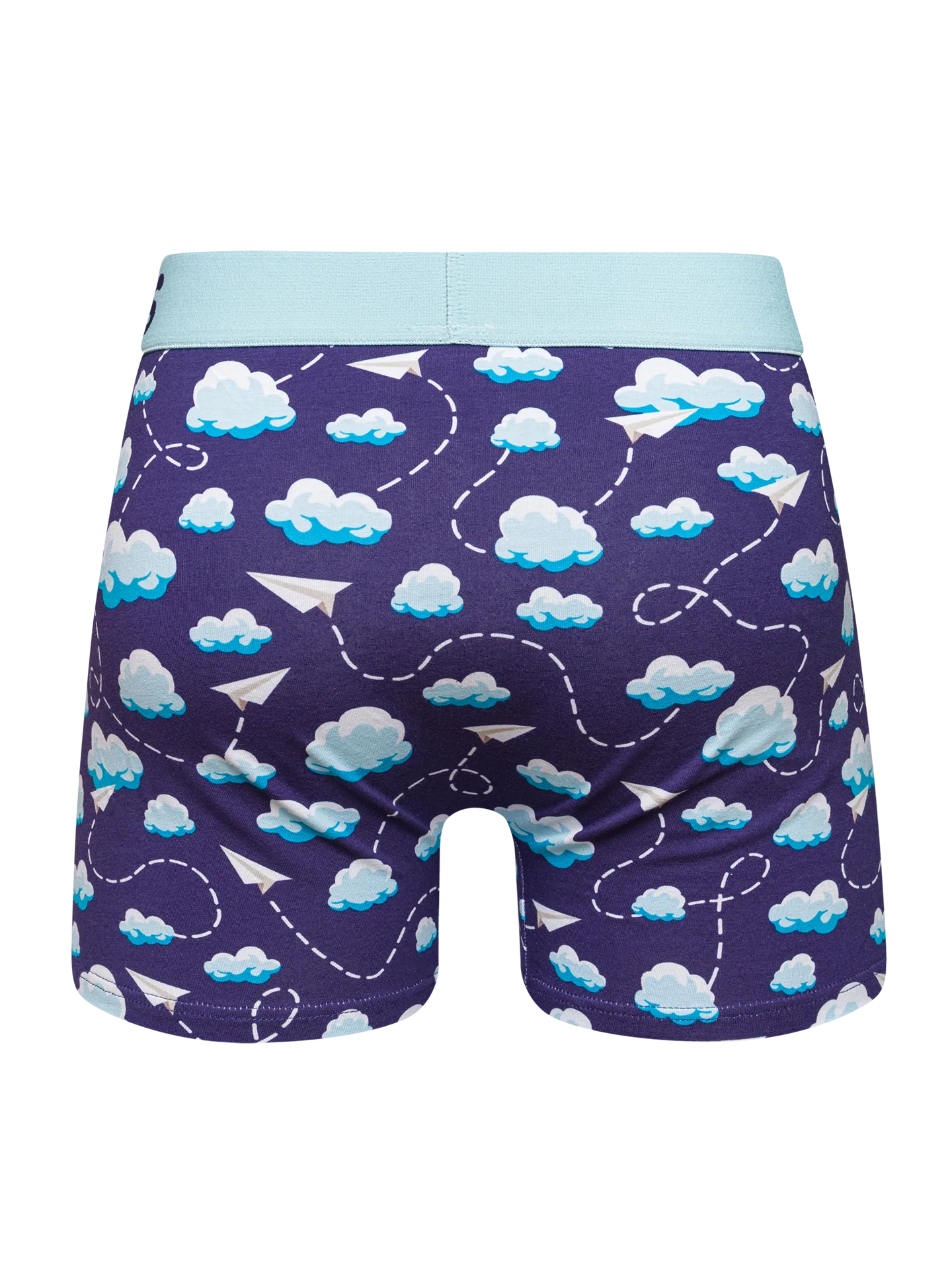 Lustige Boxershorts für Männer Papierflugzeuge und Wolken - Image 3
