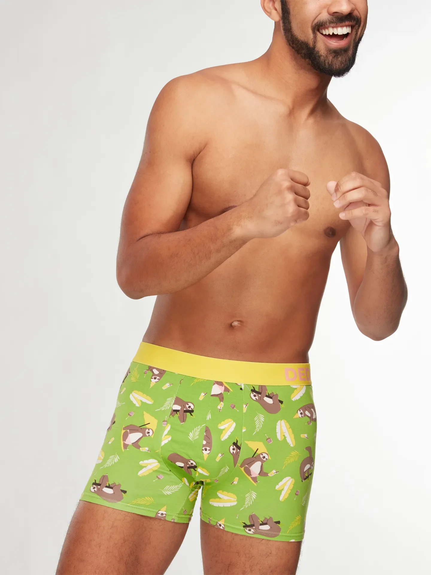Lustige Boxershorts für Männer Party-Faultier - Image 3