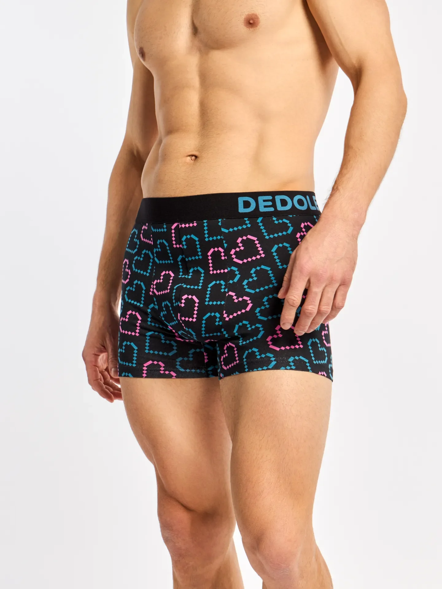 Lustige Boxershorts für Männer Pixelherzen - Image 3