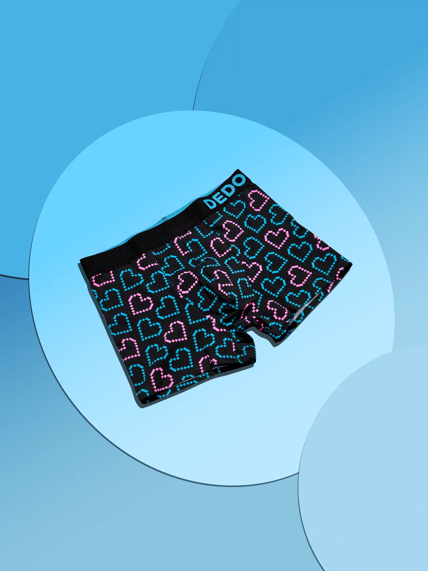 Lustige Boxershorts für Männer Pixelherzen - Image 5