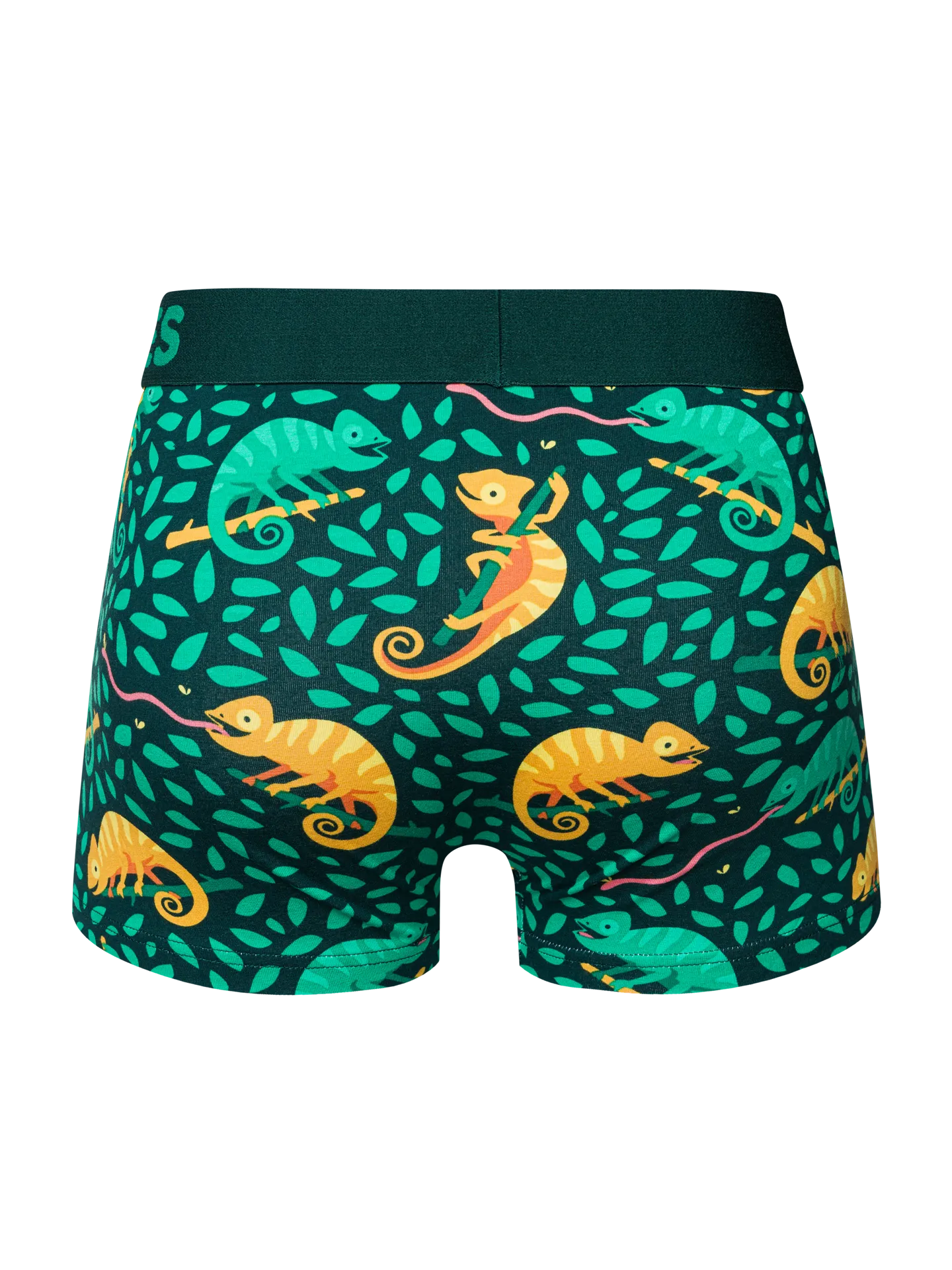 Gekürzte Boxershorts für Männer Chamäleon auf der Jagd - Image 2