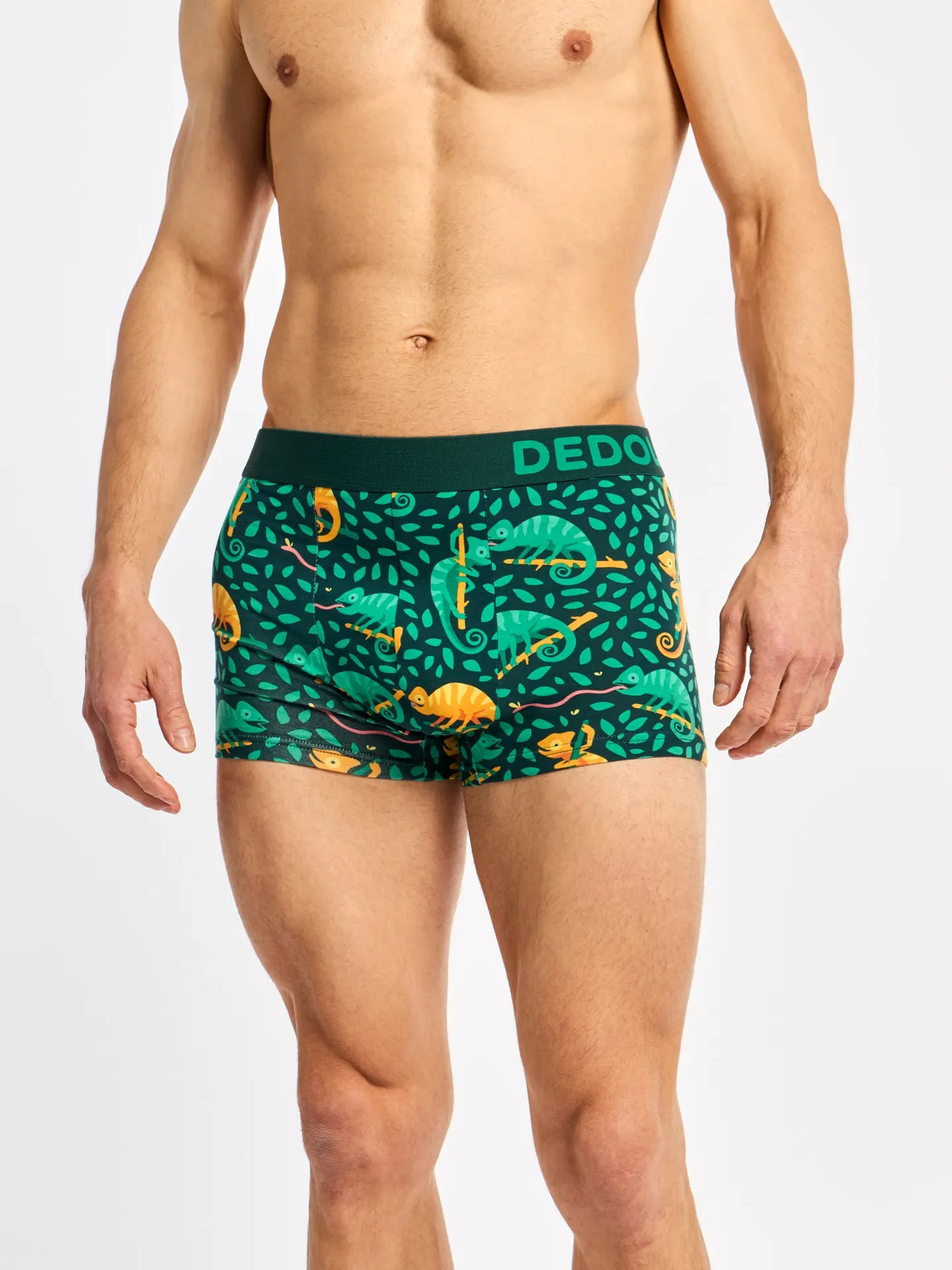 Gekürzte Boxershorts für Männer Chamäleon auf der Jagd - Image 5