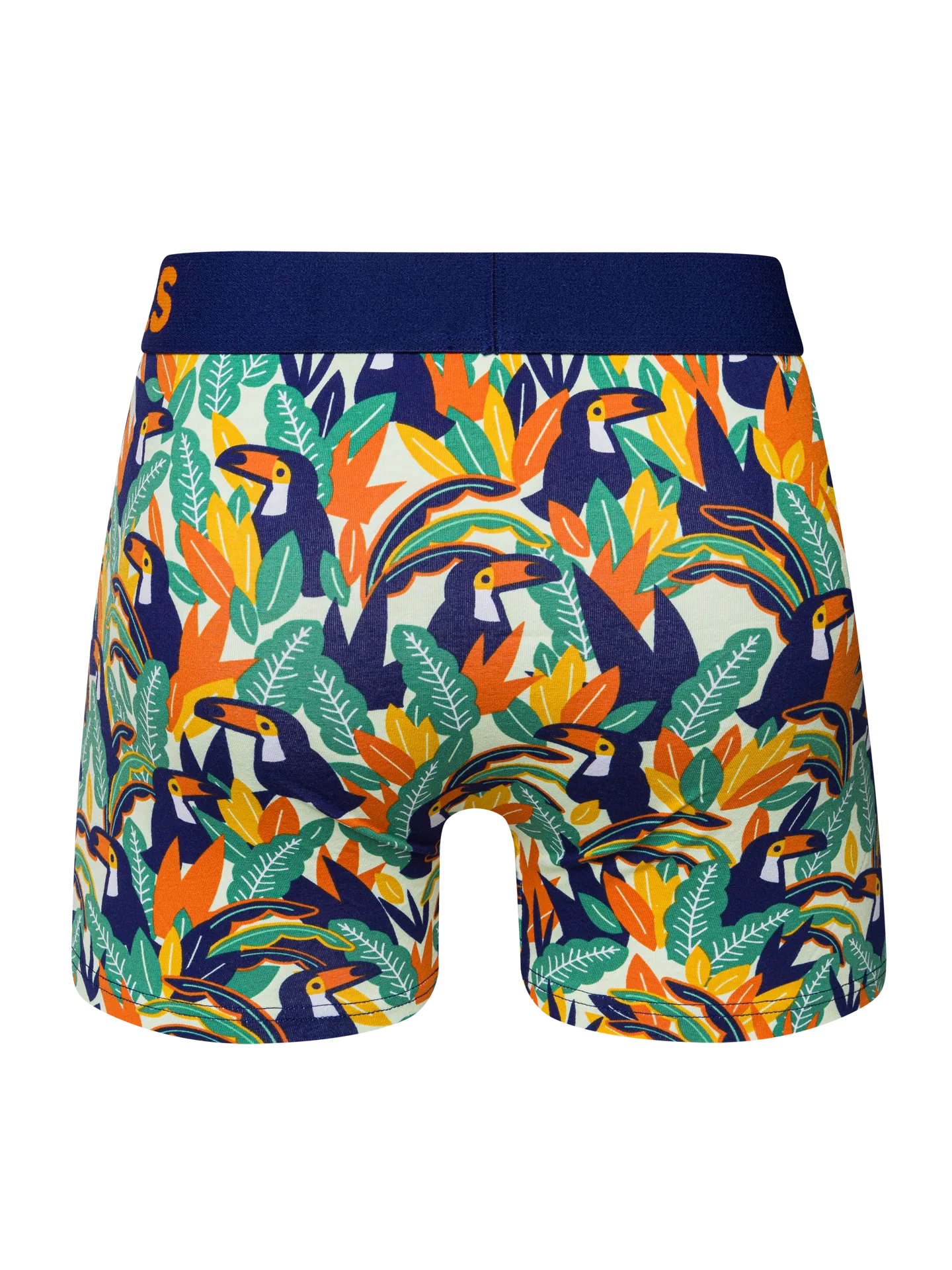 Lustige Boxershorts für Männer Tukan und Blätter - Image 2