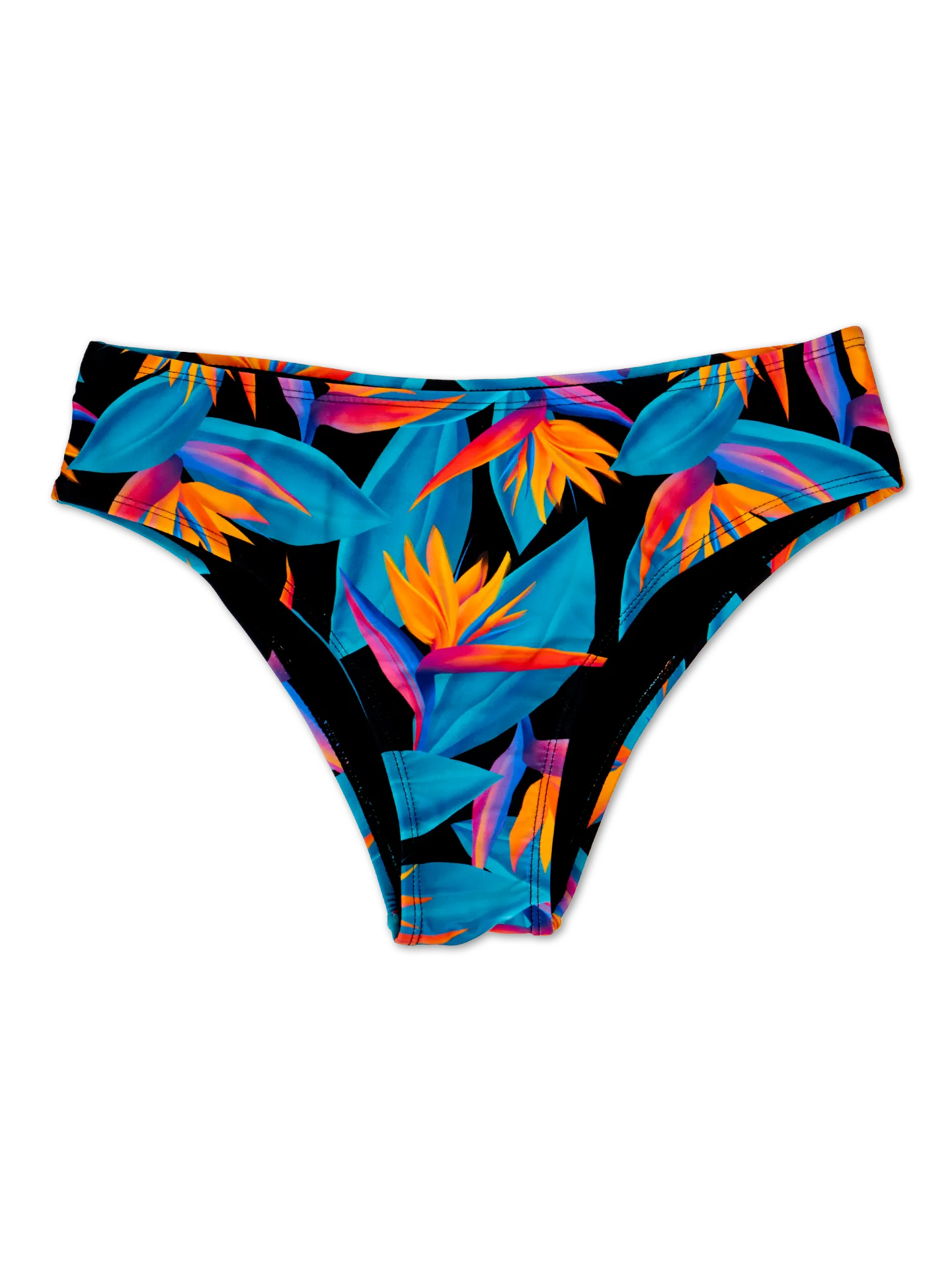 Bikinihöschen mit mittlerer Taille Paradiesvogelblume