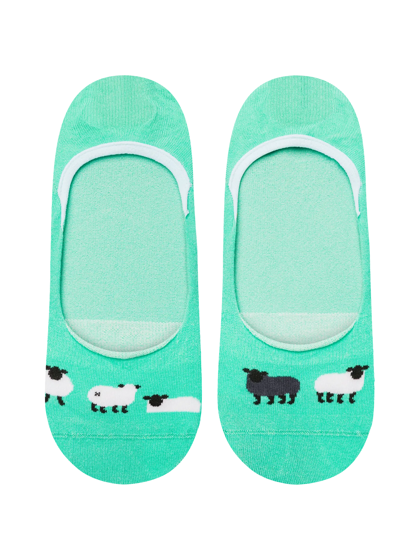 Lustige No-Show-Socken Schwarzes Schaf