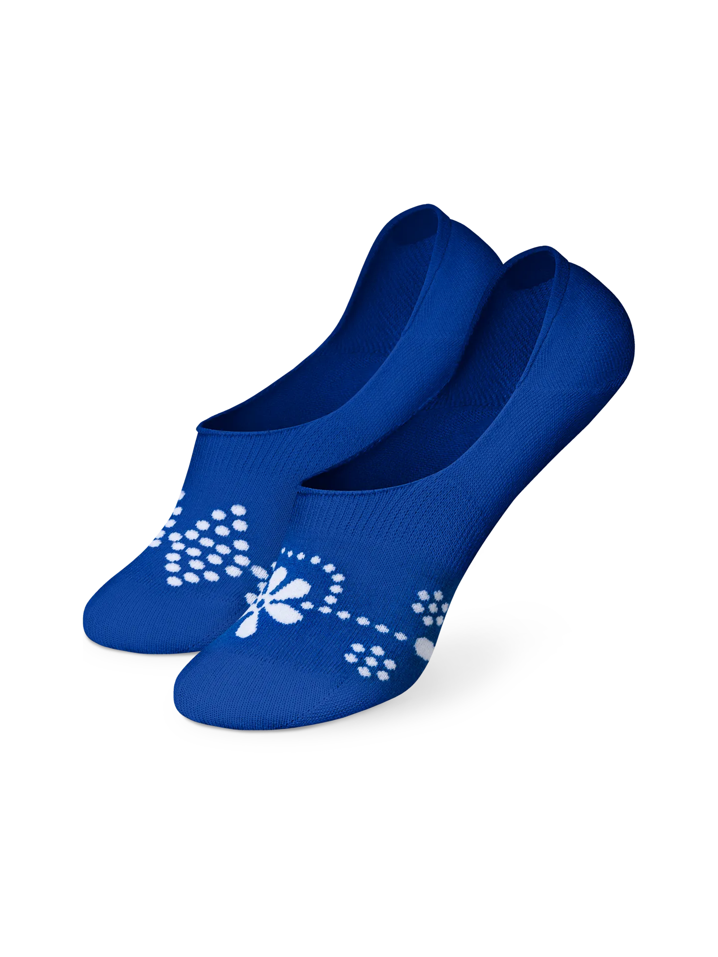 Lustige No-Show-Socken Blaudruck
