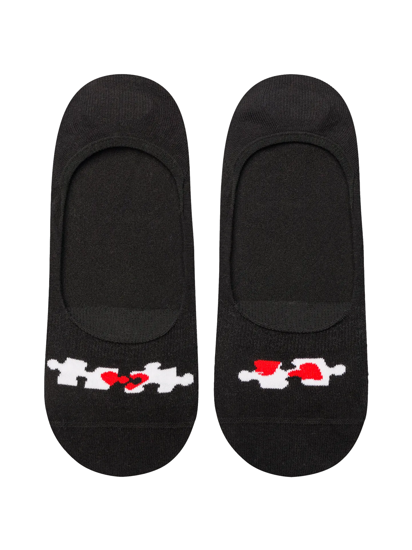 Lustige No-Show-Socken Herz-Puzzle