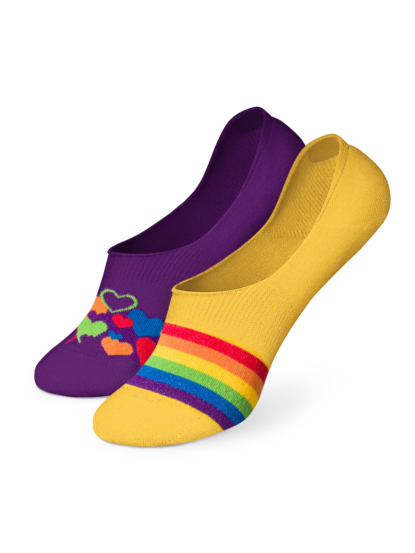 Lustige No-Show-Socken Bunte Liebe