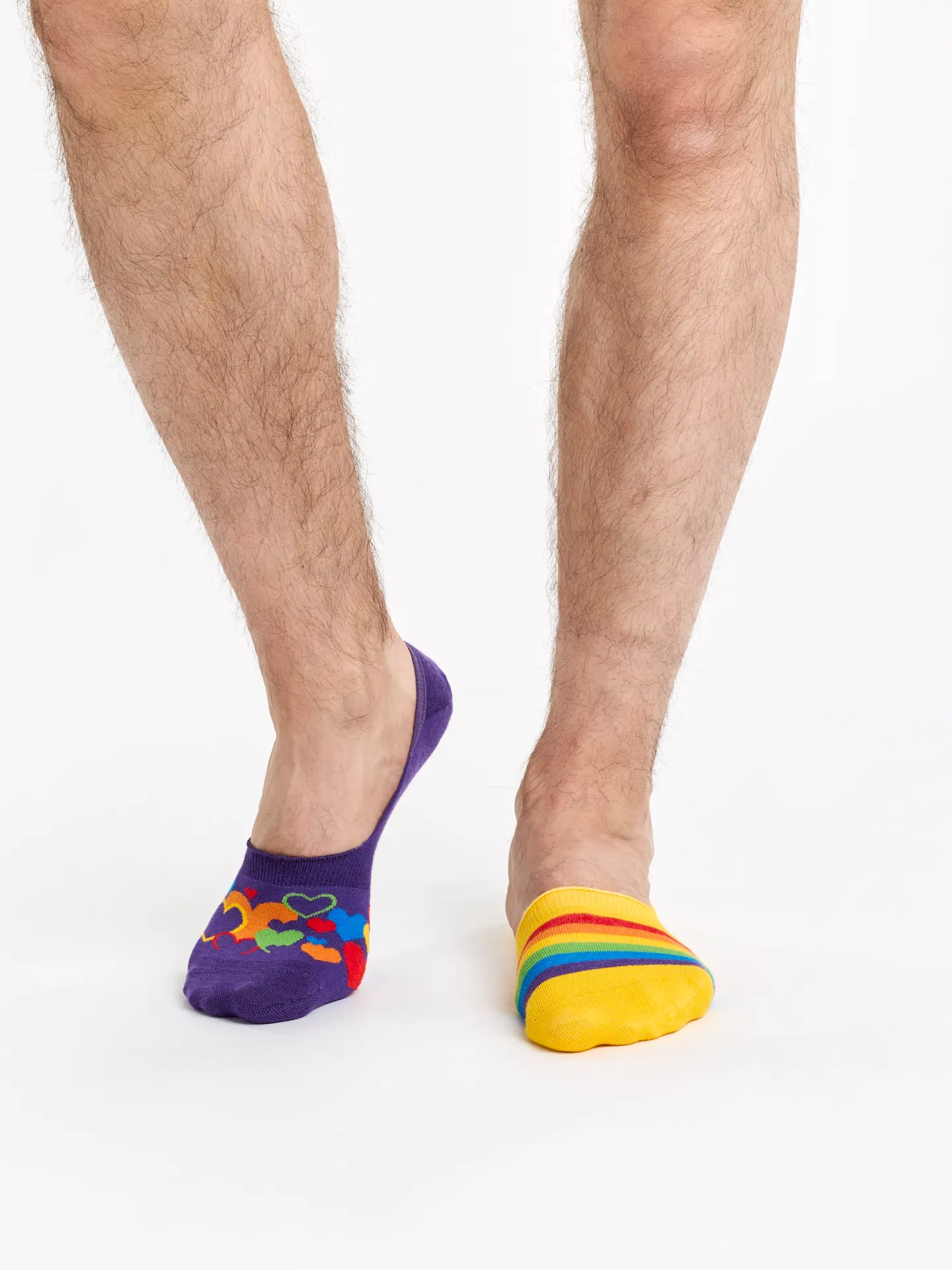 Lustige No-Show-Socken Bunte Liebe - Image 2