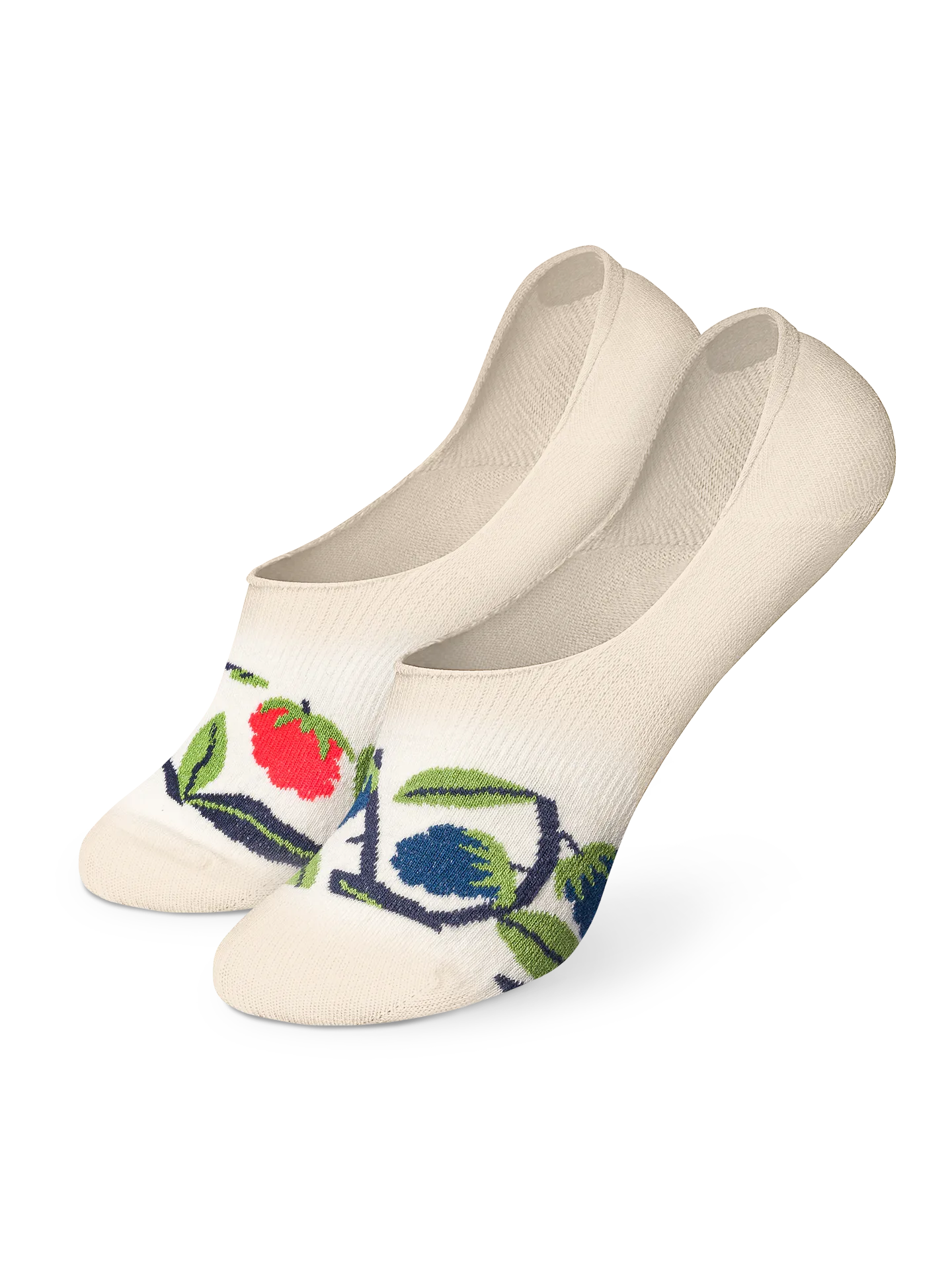 Lustige No-Show-Socken Himbeeren