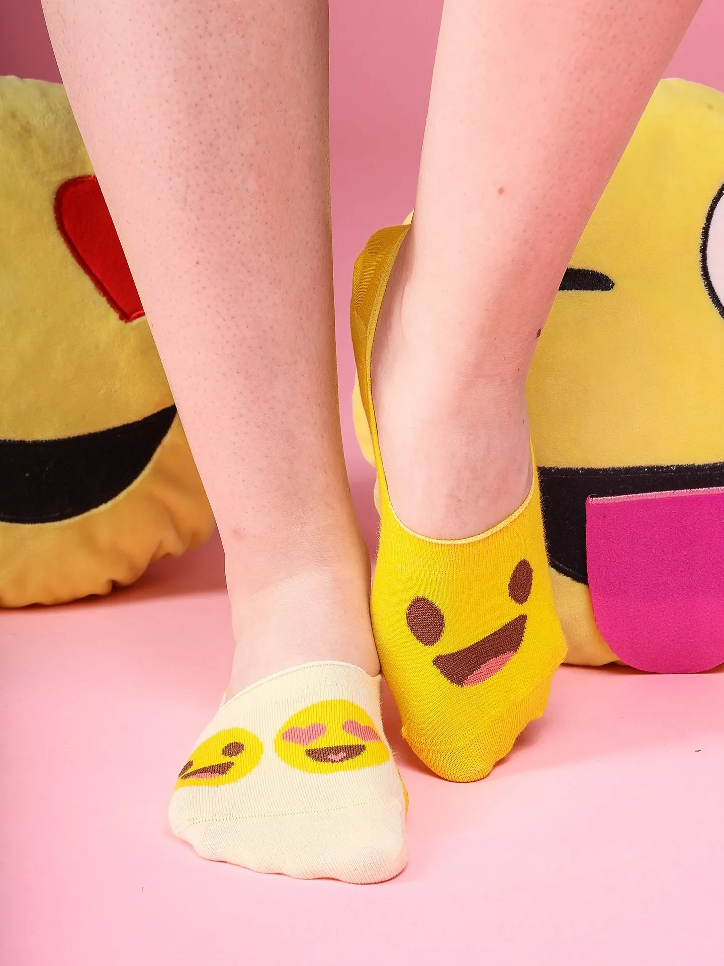 Lustige No-Show-Socken Smileys - Image 2