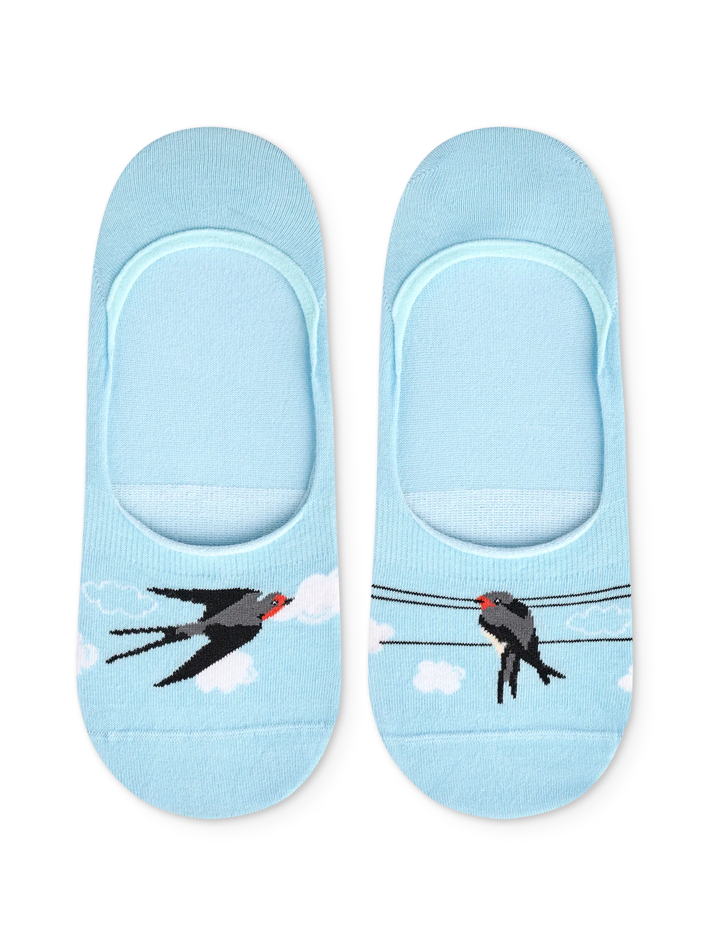 Lustige No-Show-Socken Schwalben