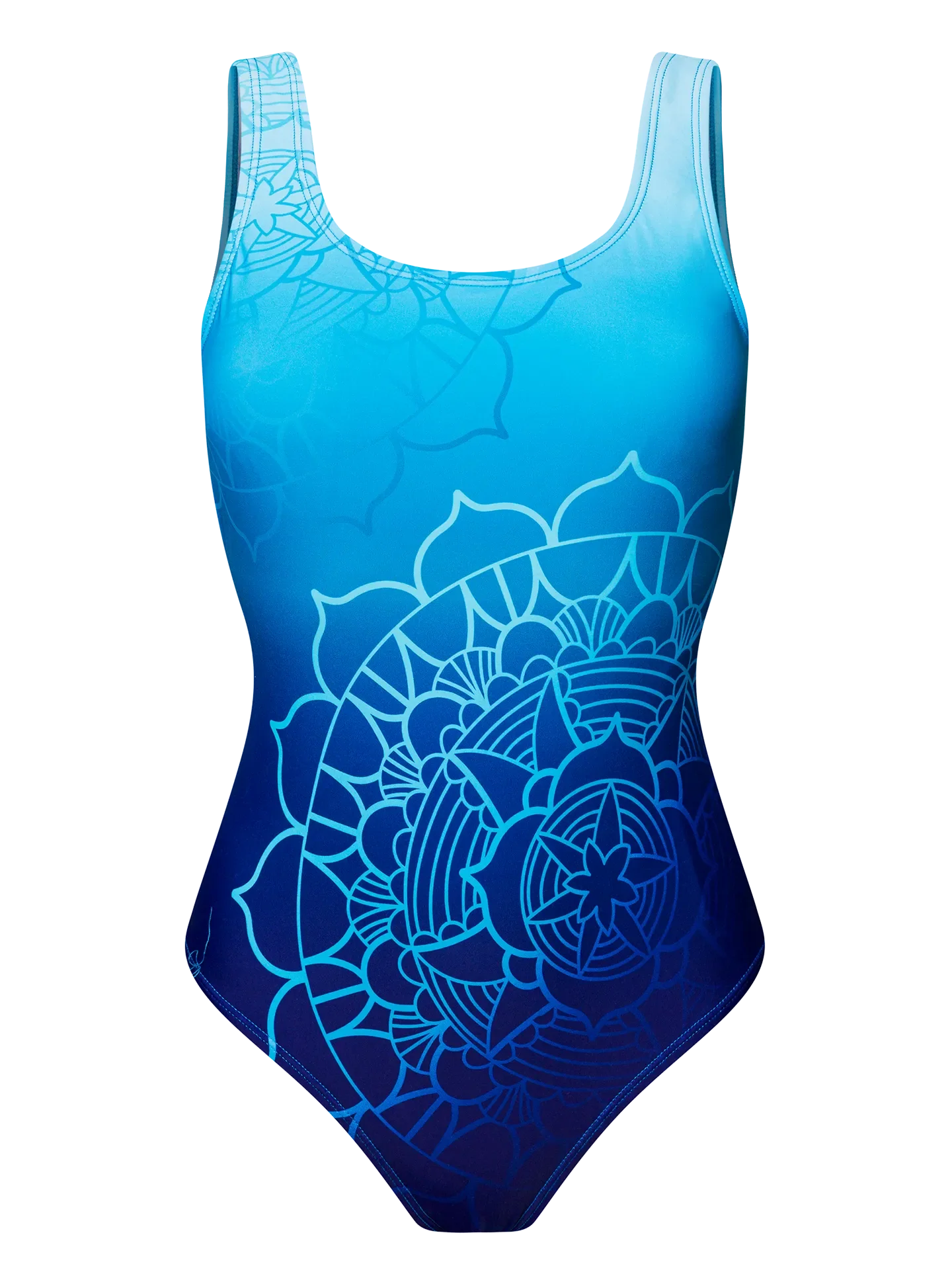 Lustiger einteiliger Badeanzug für Frauen Aqua-Mandala
