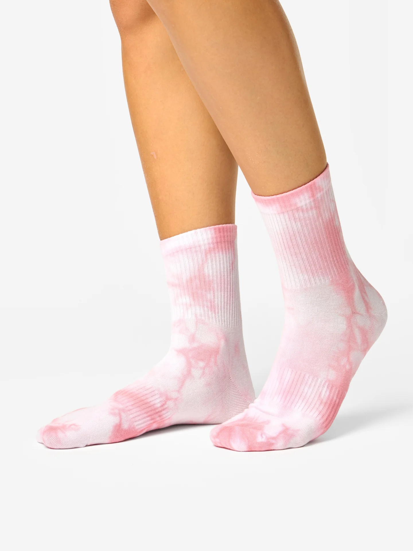 Rosa Crewsocken mit Tie-Dye-Effekt - Image 2