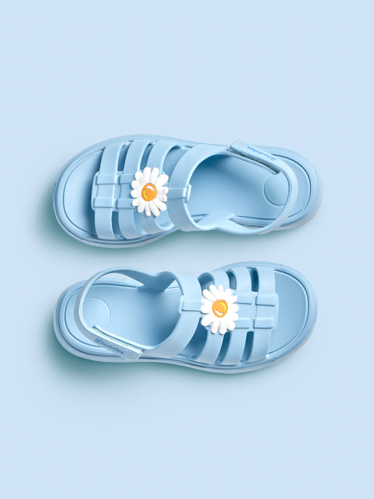 Puderblaue Eva Fisherman Sandalen für Damen - Image 3