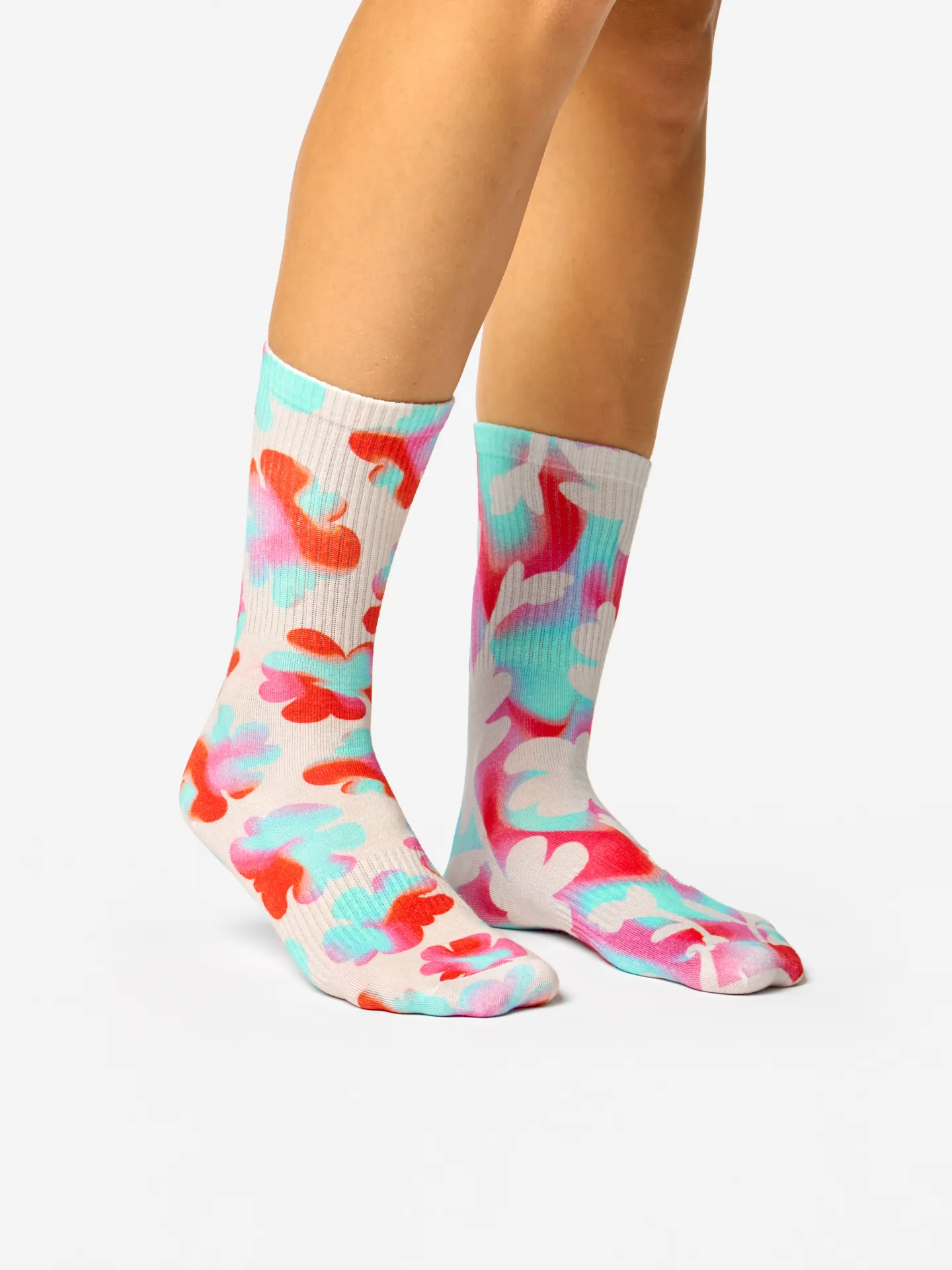 Gerippte Socken Funky Blumen - Image 3