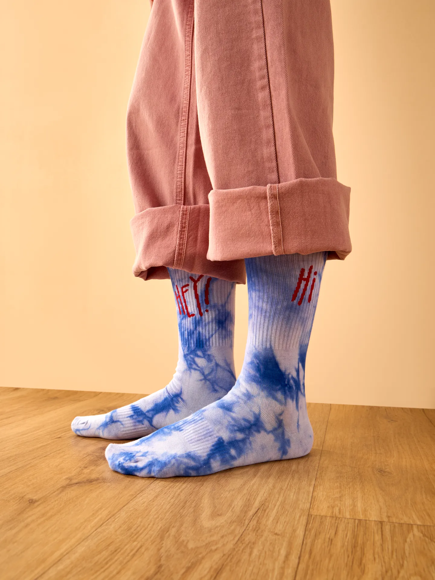 Gerippte Socken Hey, Hi! - Image 3