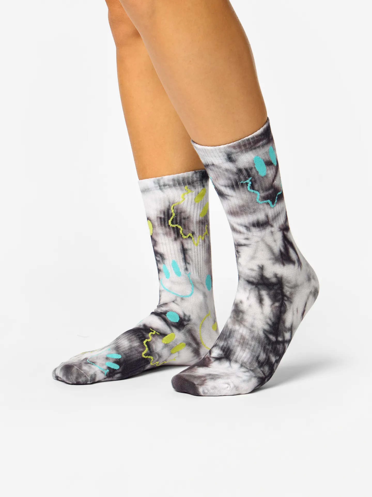 Gerippte Socken Strahlende Smileys - Image 3
