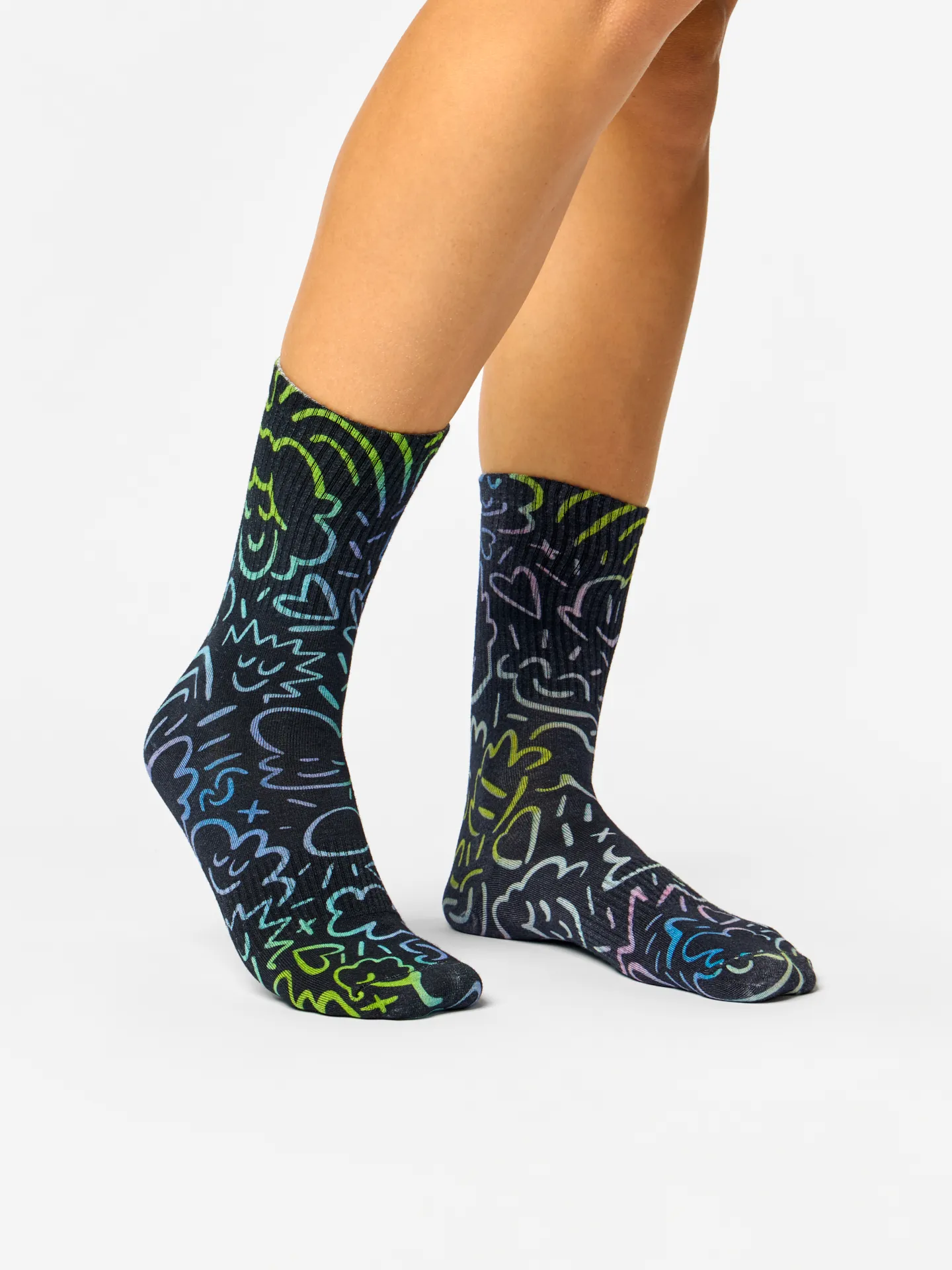 Gerippte Socken Städtische Kritzeleien - Image 3