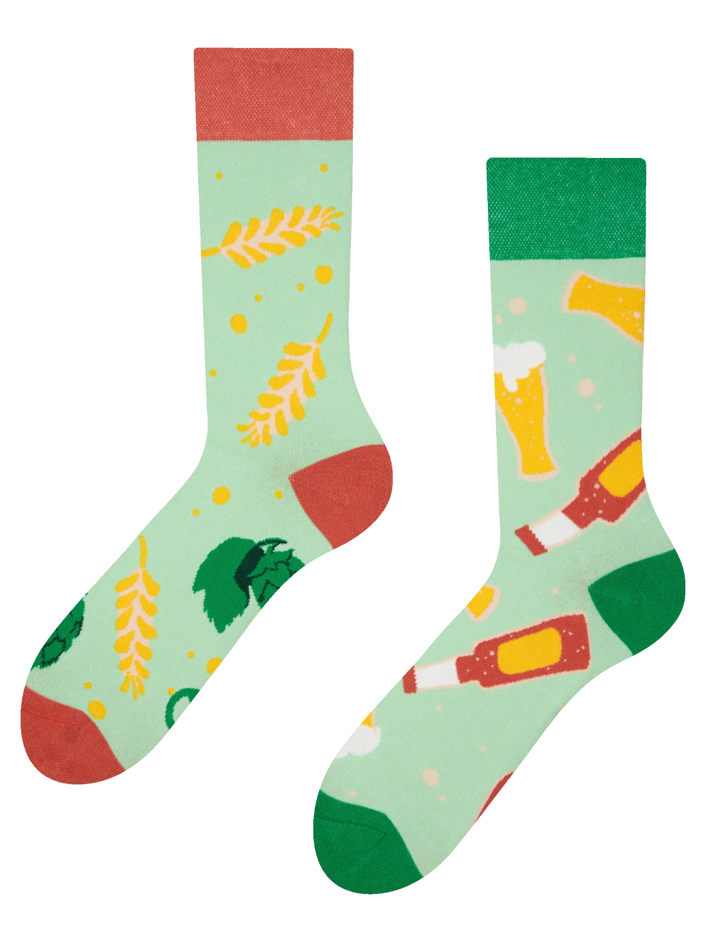 Lustige Socken Bier und Hopfen