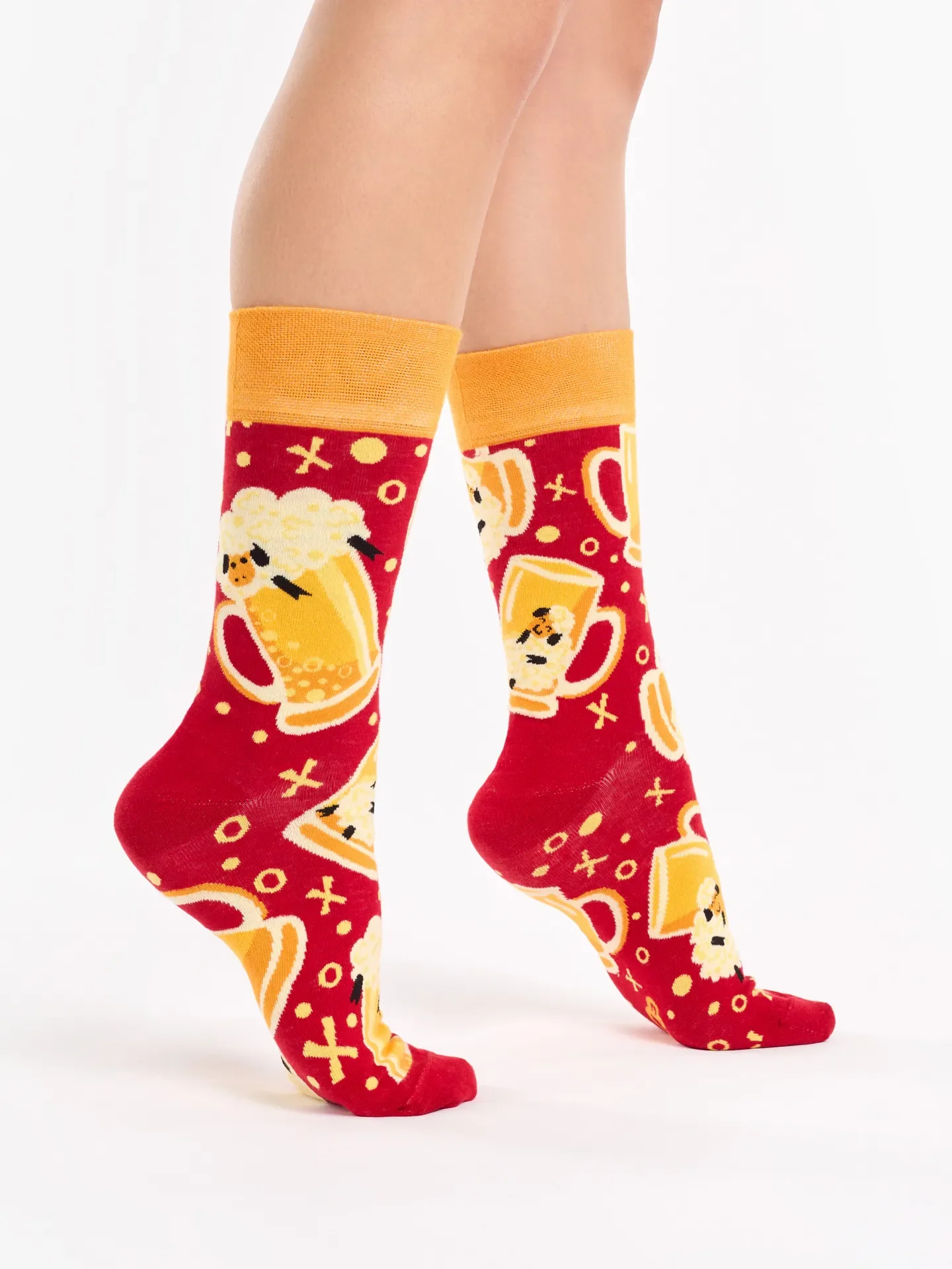 Lustige Socken Bier und Schafe - Image 3