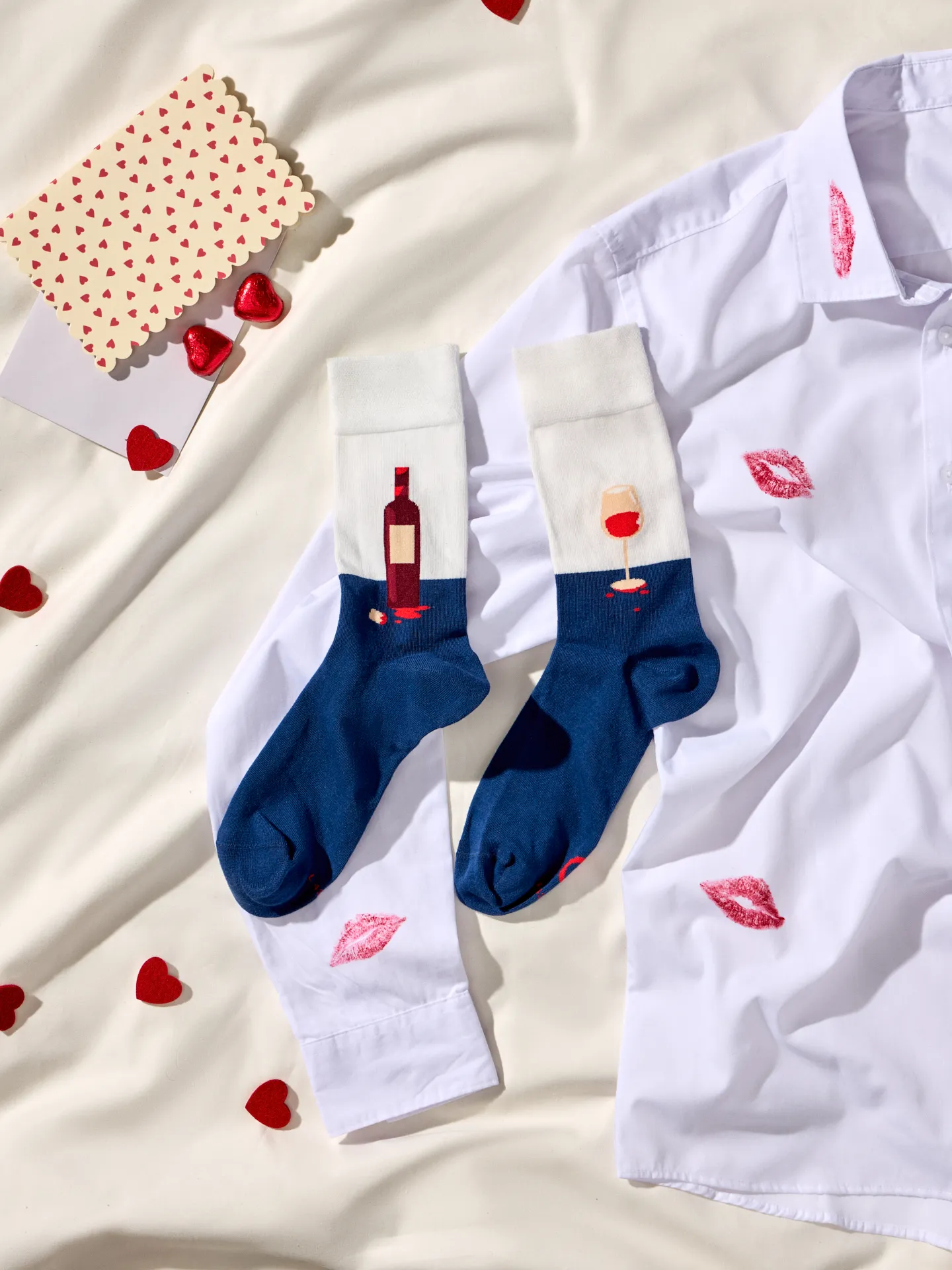 Lustige Socken Flasche Wein - Image 5