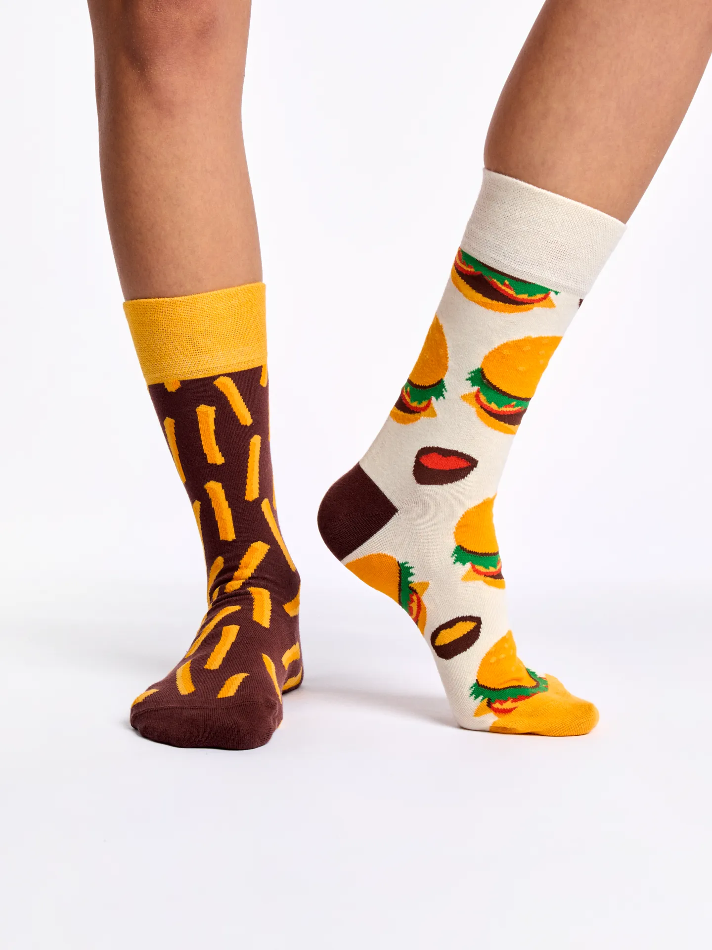 Lustige Socken Burger und Pommes Frites - Image 2