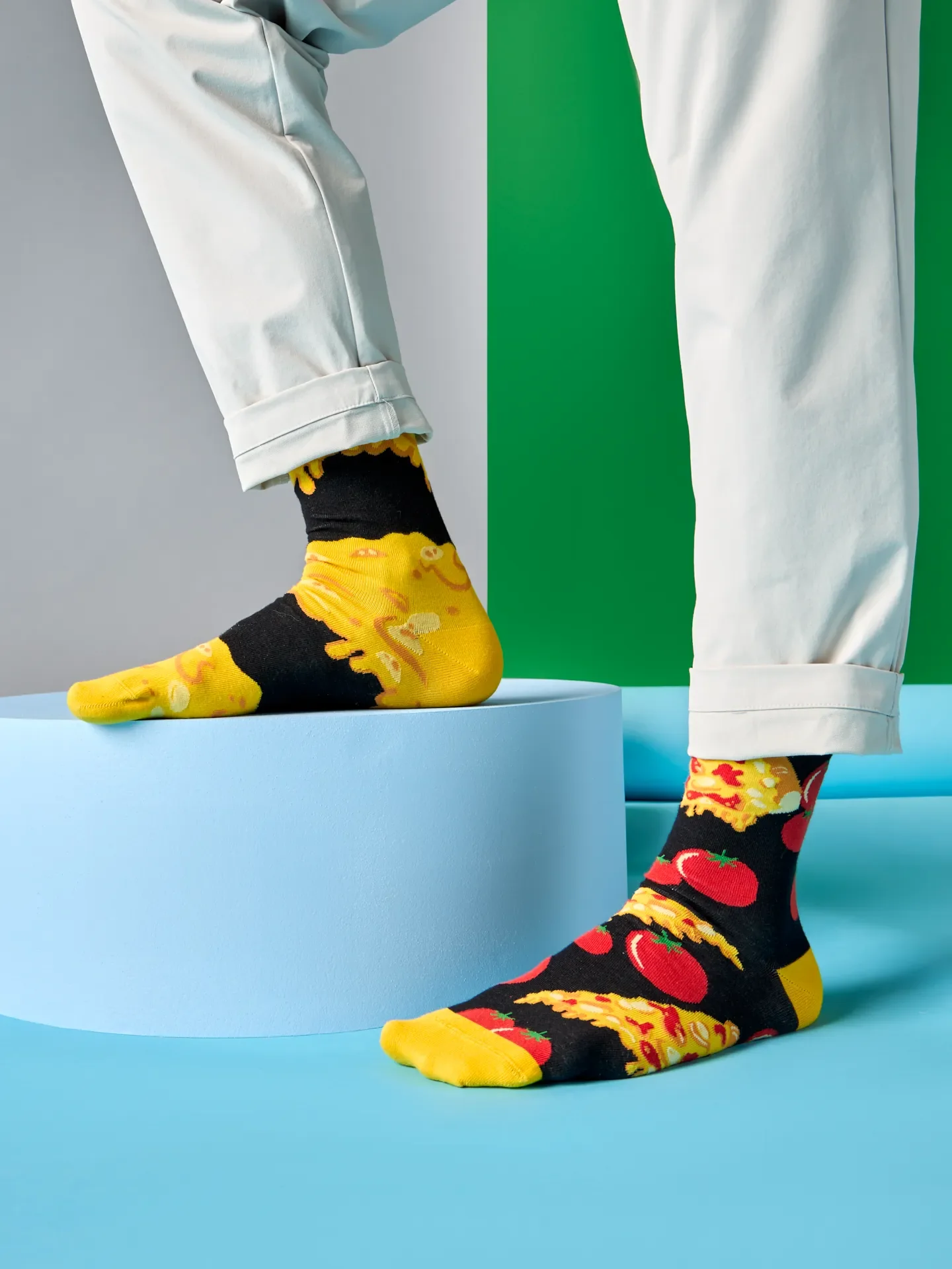 Lustige Socken Käsepizza - Image 4