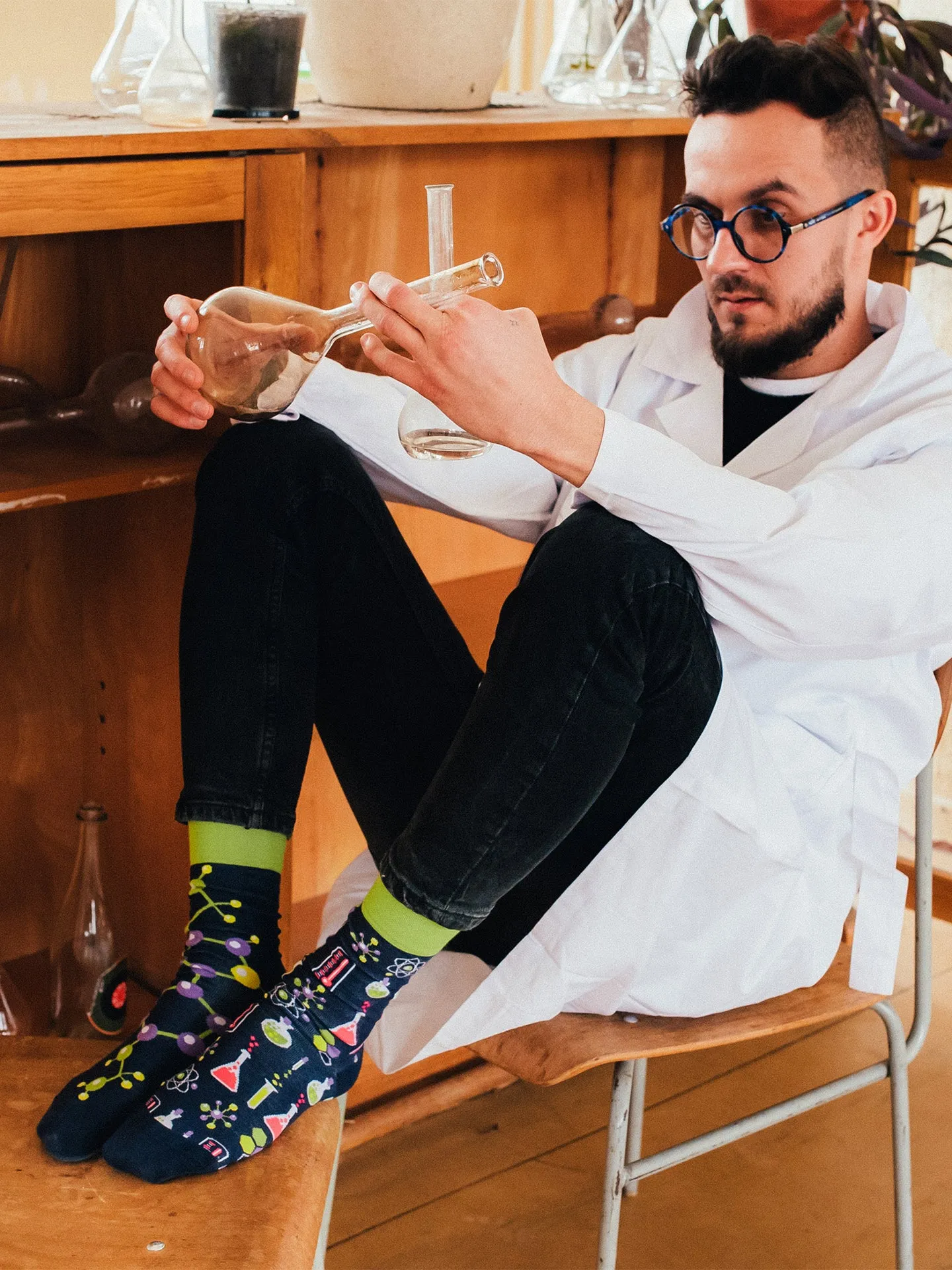 Lustige Socken Chemie - Image 4