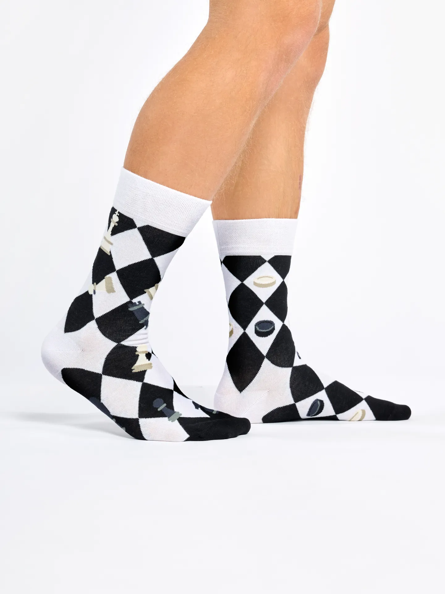 Lustige Socken Schach und Dame - Image 2
