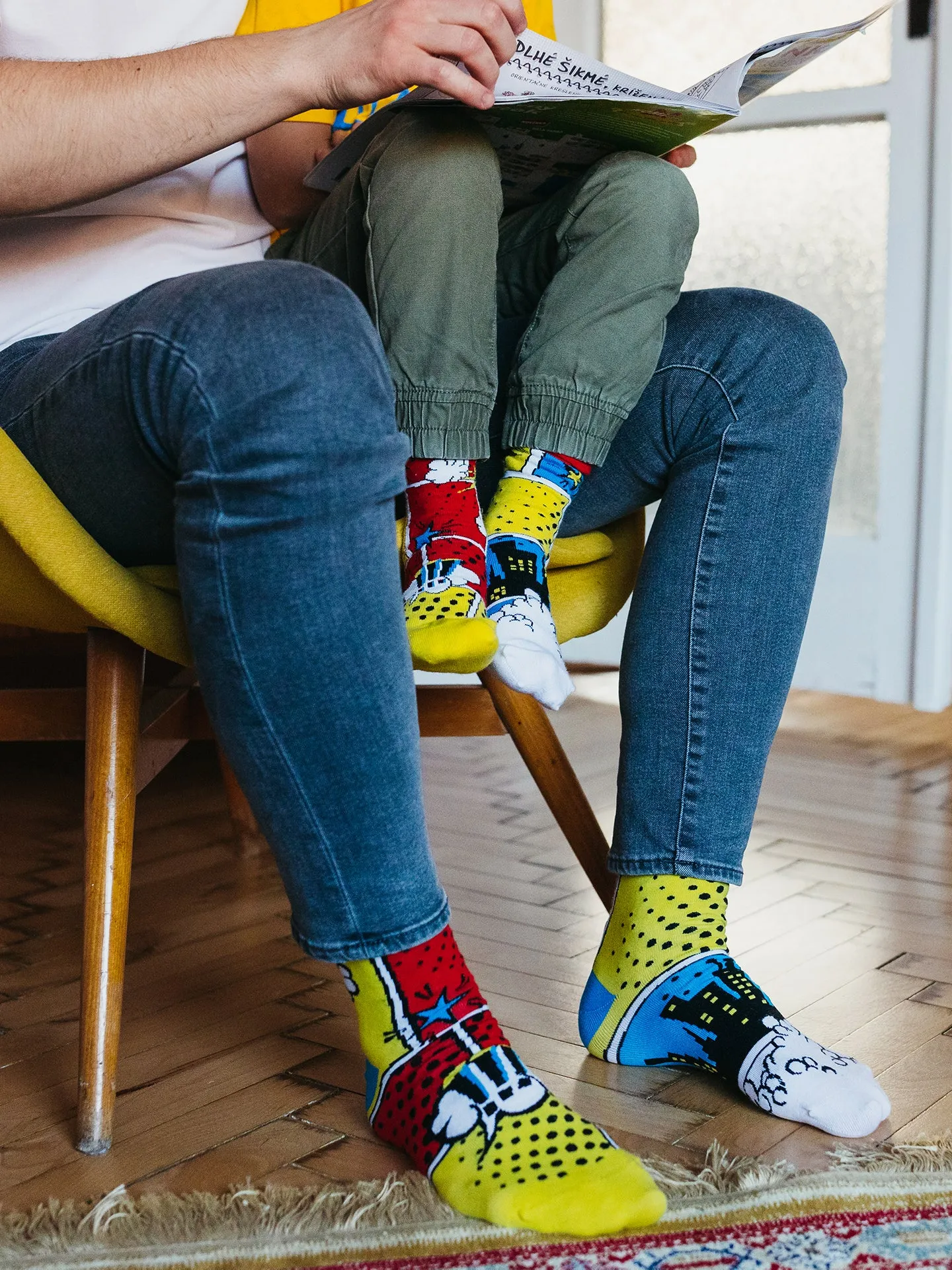 Lustige Kindersocken Bunte Comics - Image 4