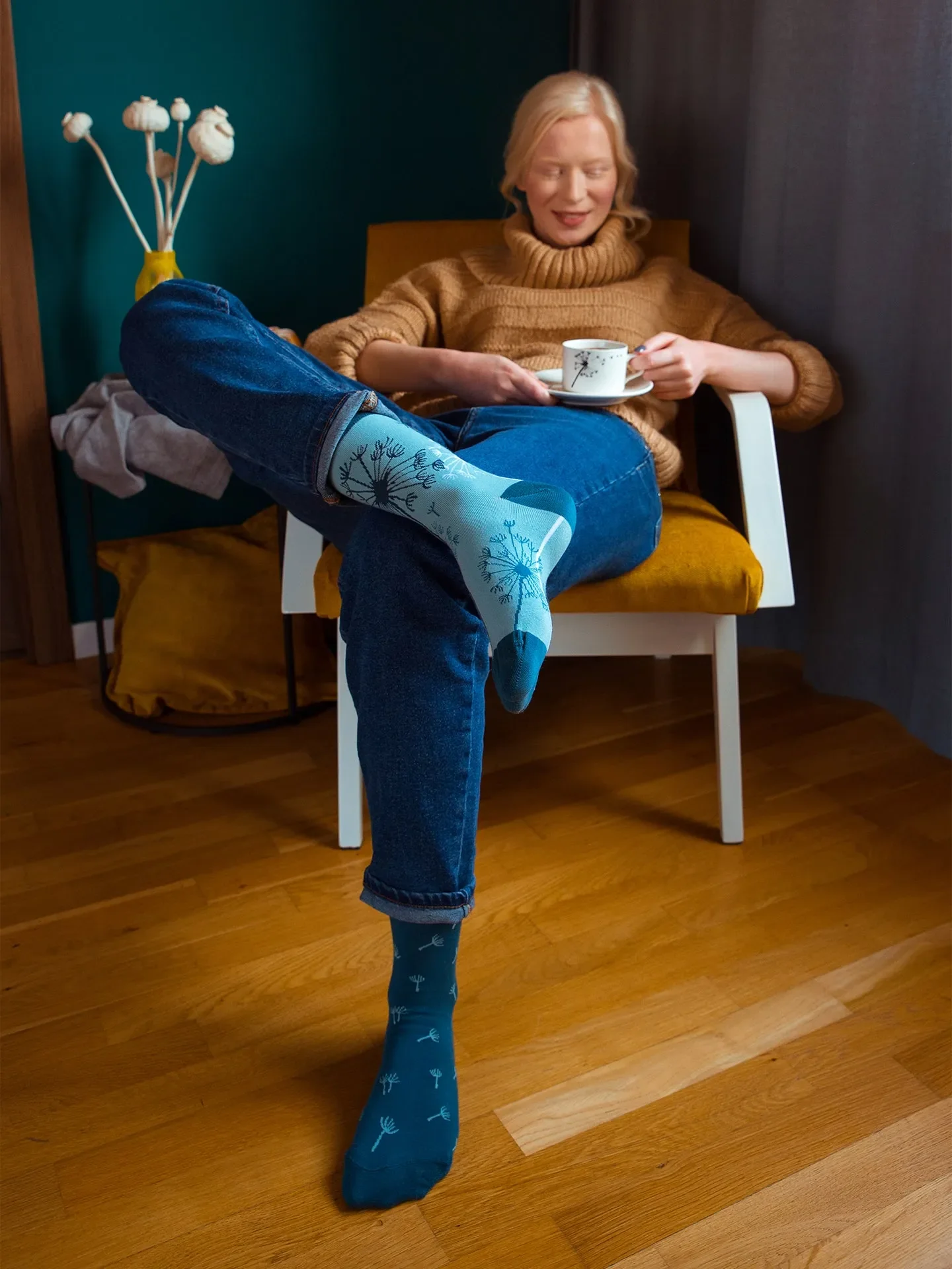Lustige Socken Löwenzahn - Image 4