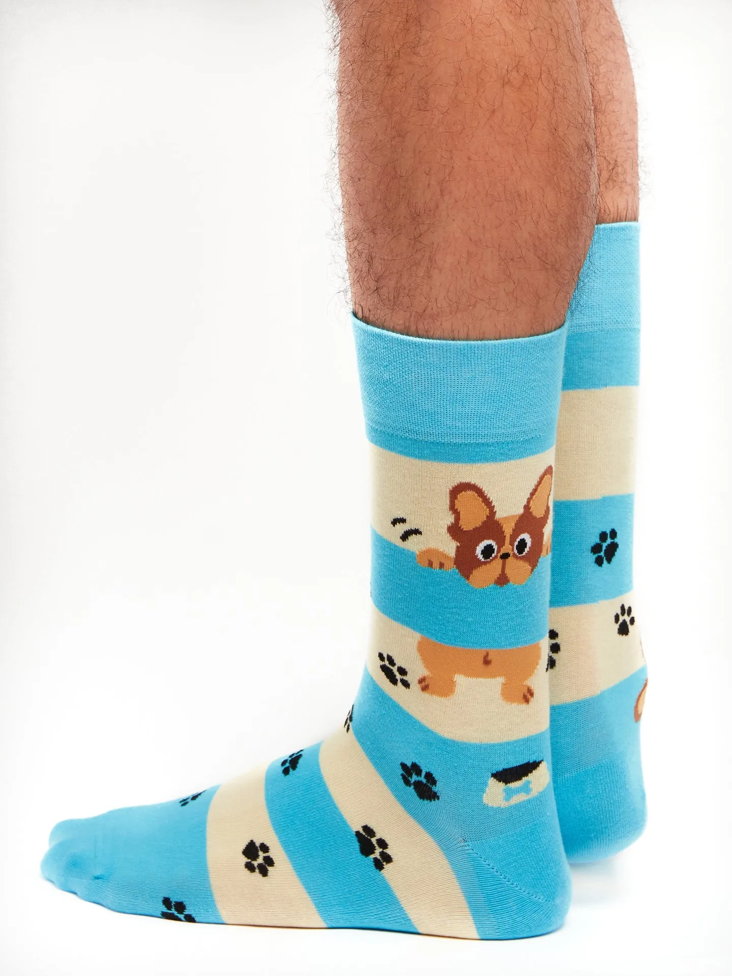 Lustige Socken Hunde und Streifen - Image 3