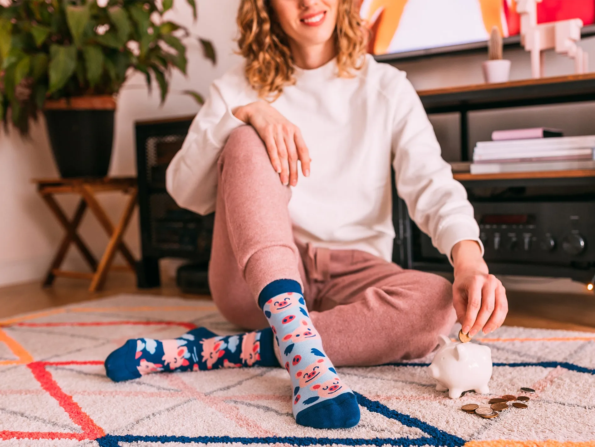 Lustige Socken Fliegende Schweine - Image 6