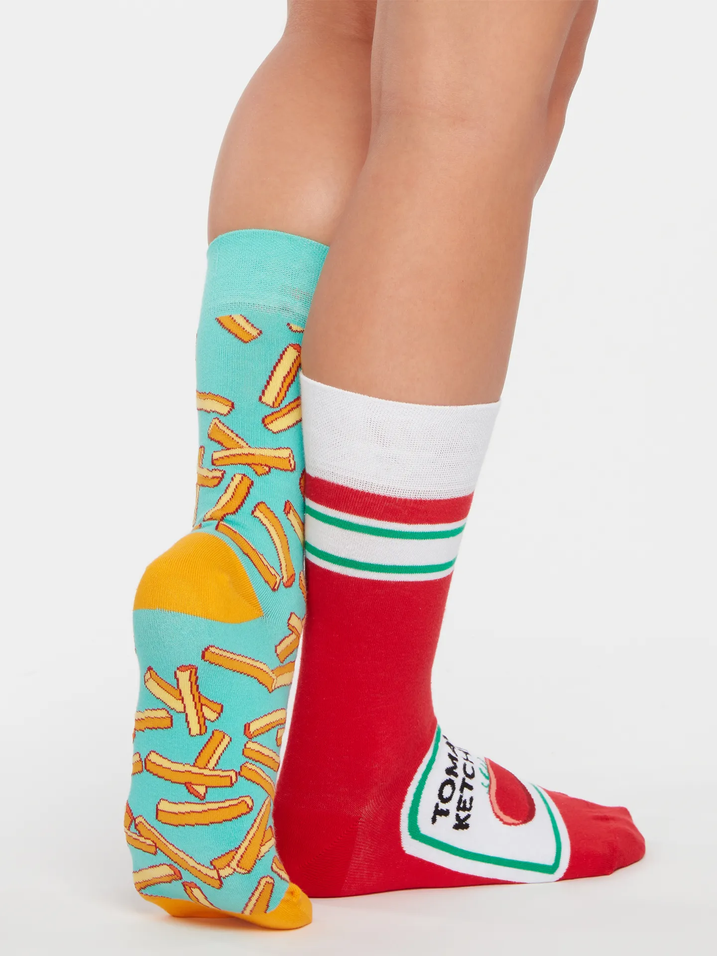 Lustige Socken Pommes mit Ketchup - Image 3