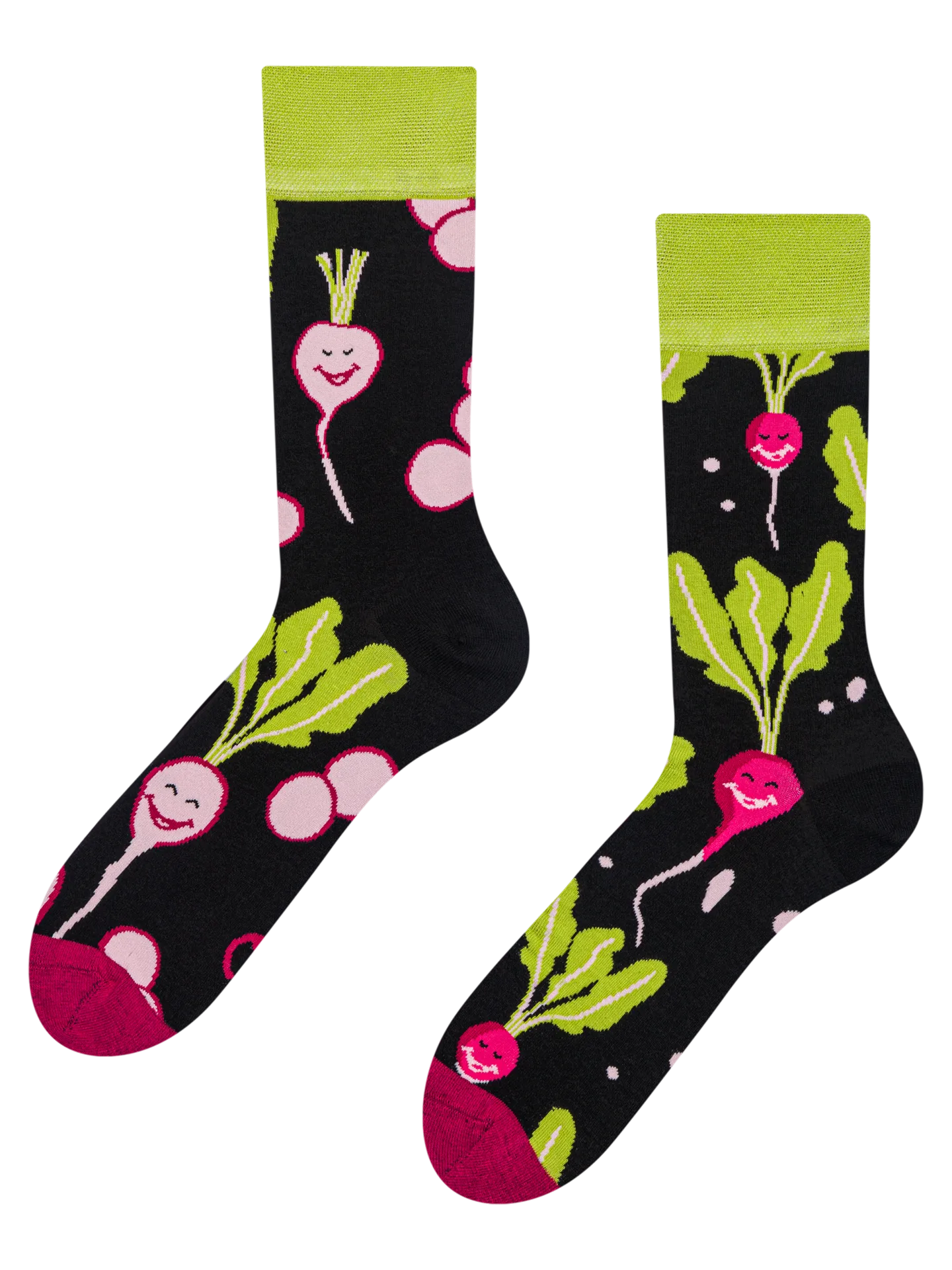 Lustige Socken Fröhliches Radieschen