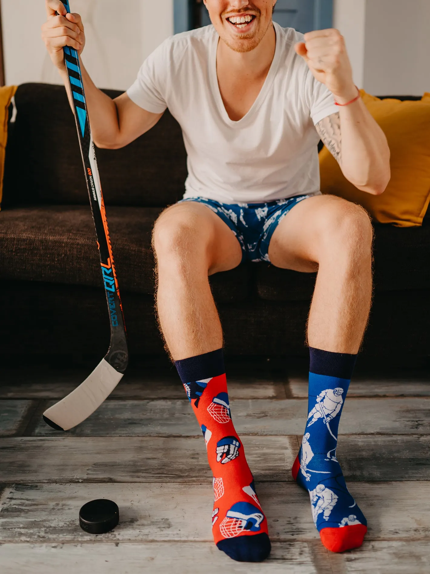 Lustige Socken Eishockey - Image 4
