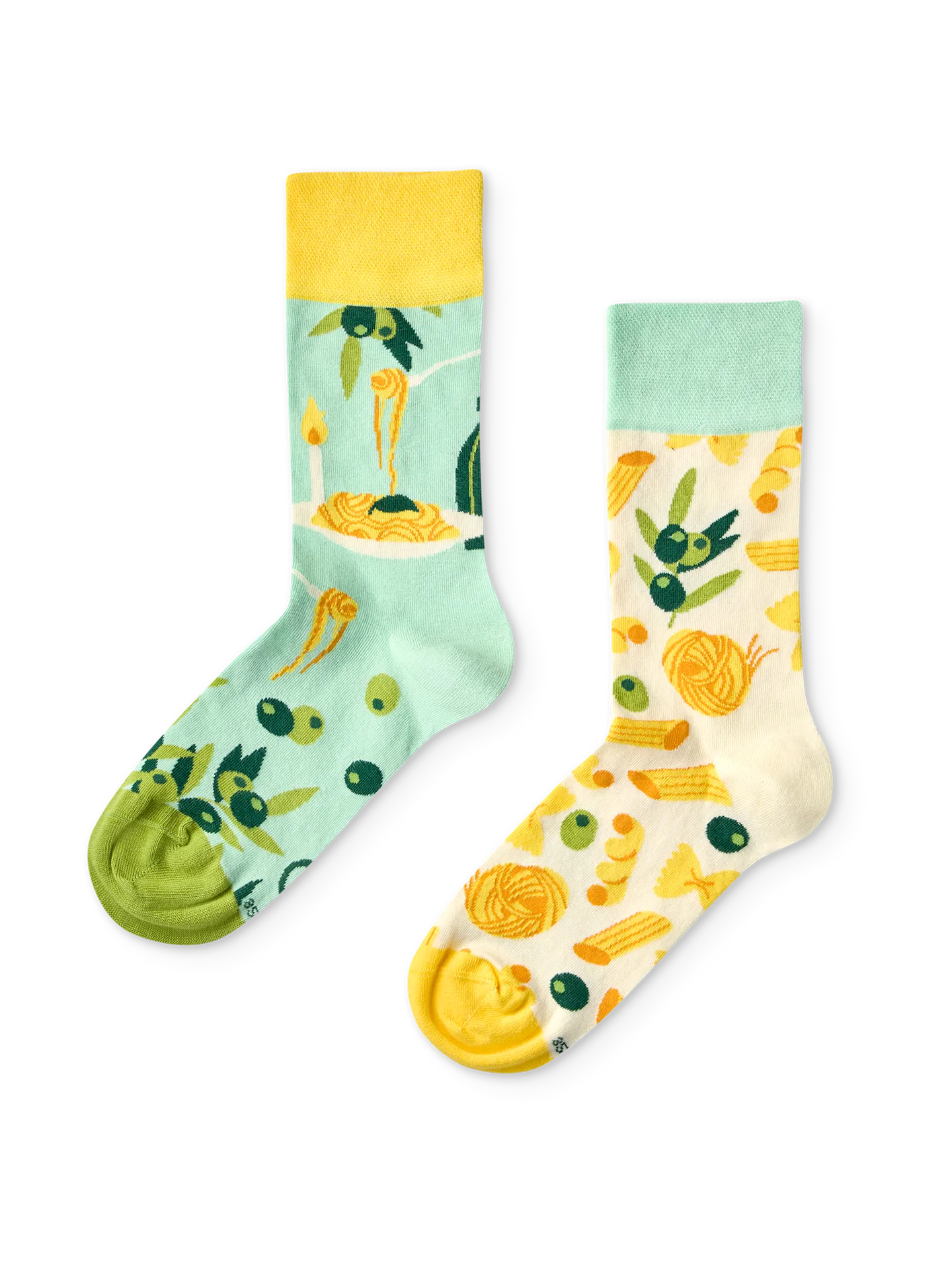Lustige Socken Italienisches Abendessen