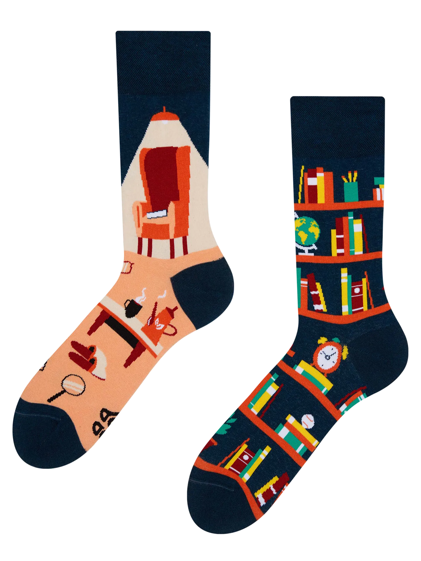 Lustige Socken Bibliothek