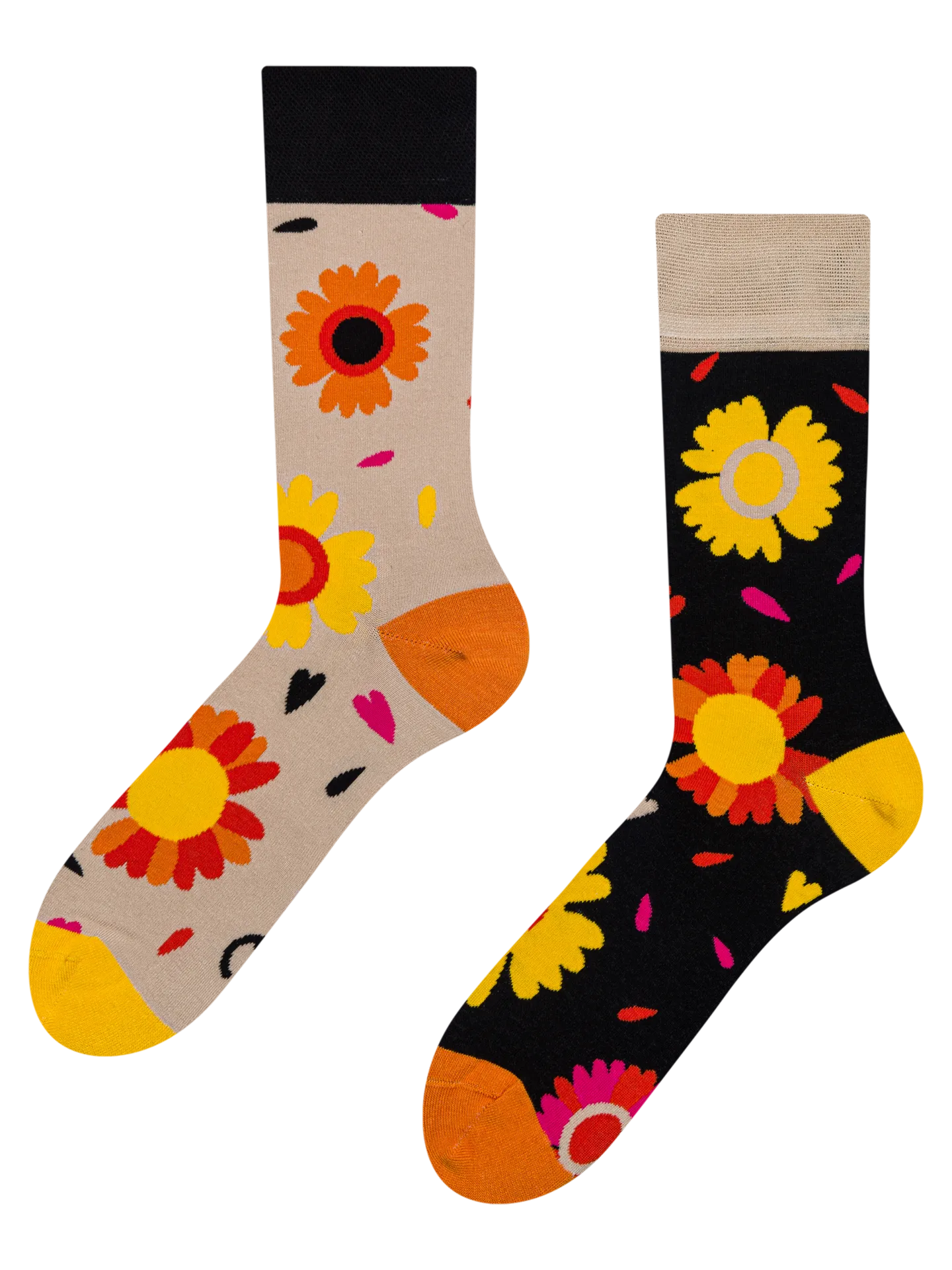 Lustige Socken Liebt mich, liebt mich nicht