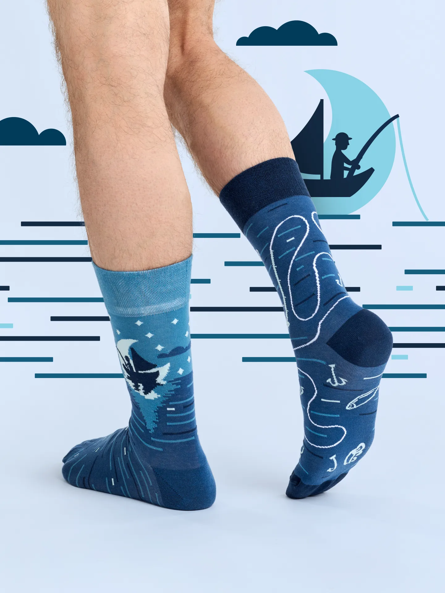 Lustige Socken Nachtfischer - Image 4