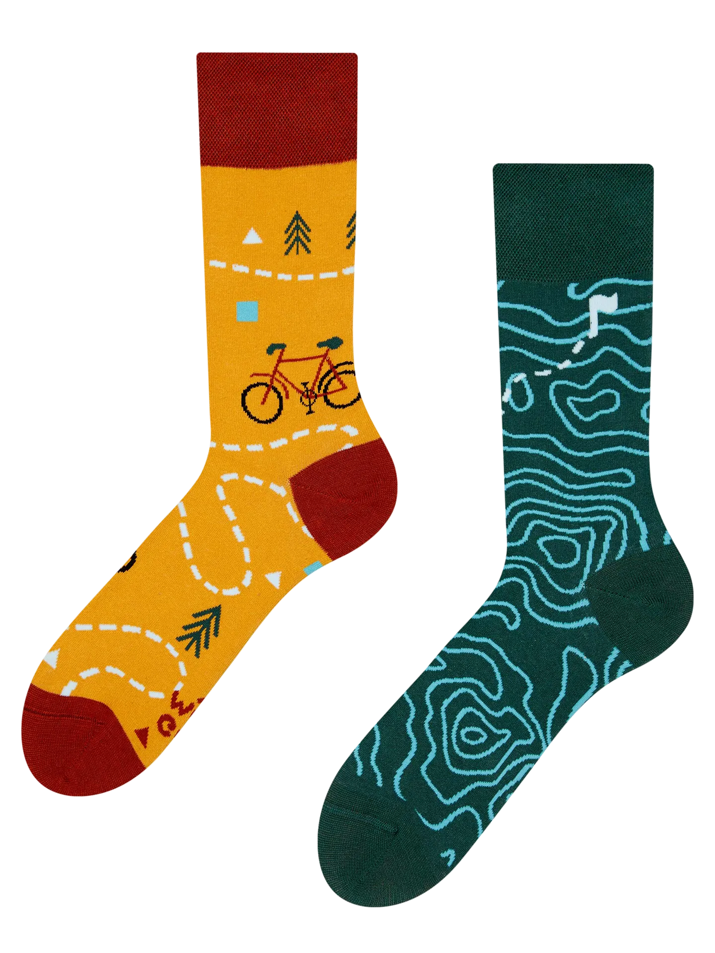 Lustige Socken Auf der Strecke